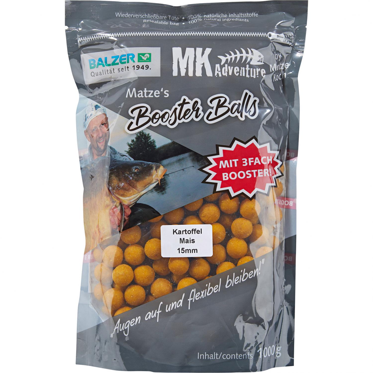  Boilies MK Adventure Booster Balls (Kartoffel/Mais) 