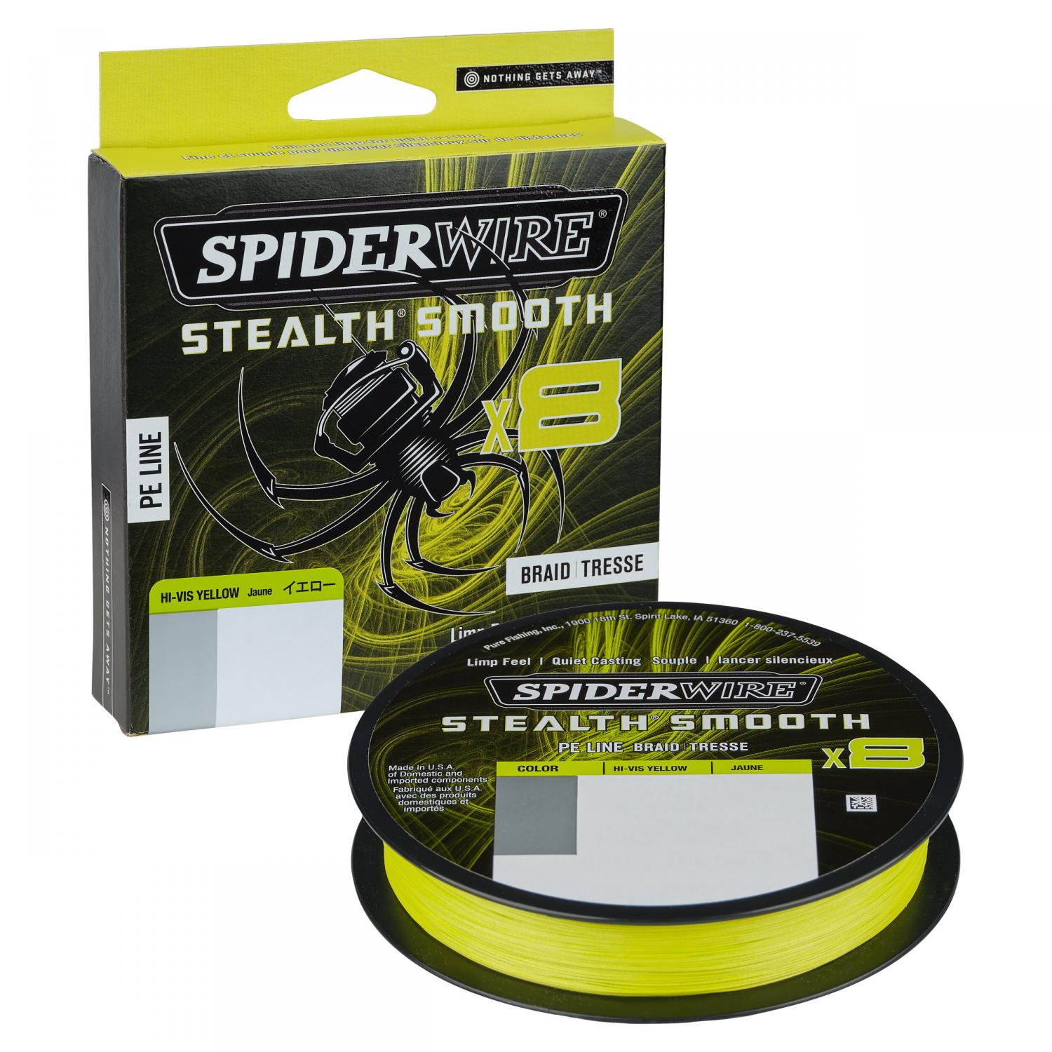 Spiderwire Stealth Smooth 8 (Hi-Vis Yellow, 150 m) 