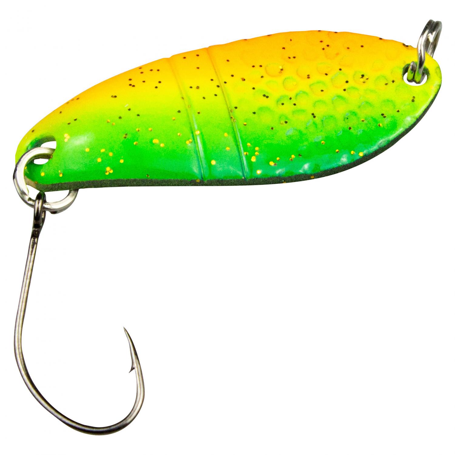  Trout Spoon Dragon (2,5 g, Yellow/Green, Black UV) 