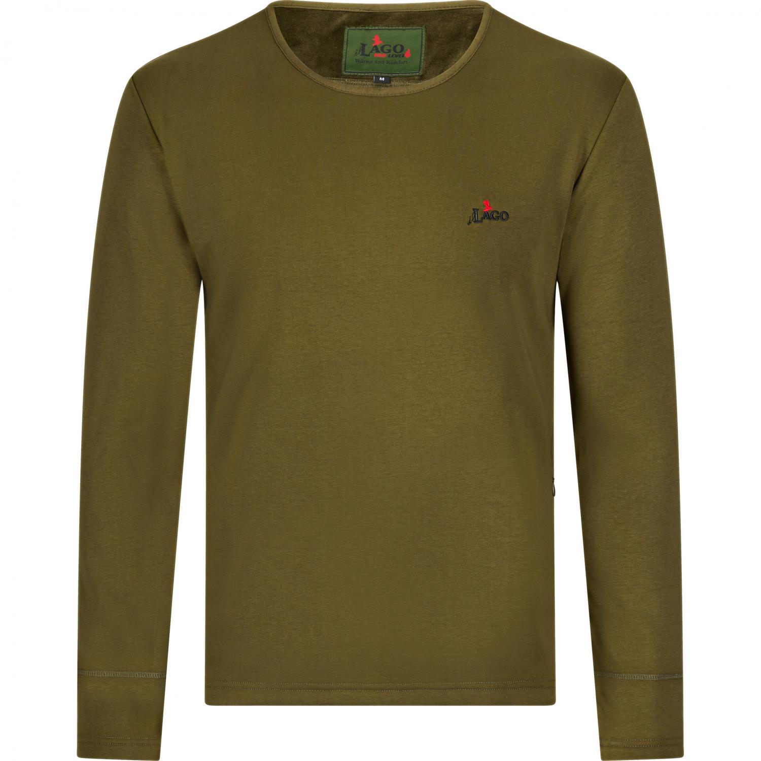  Longsleeve Feuerland Herren, beheizbar (Oliv) 