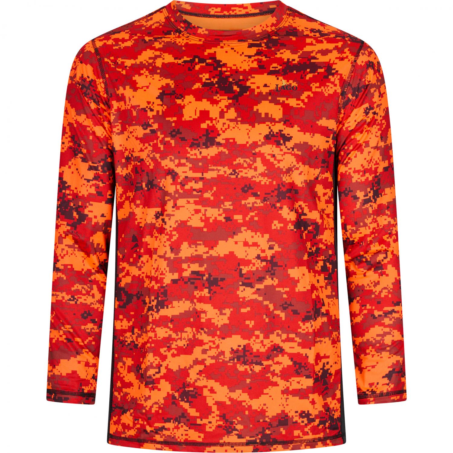  Funktions-Longsleeve Big Game Pro X Herren (Orange Camouflage) 