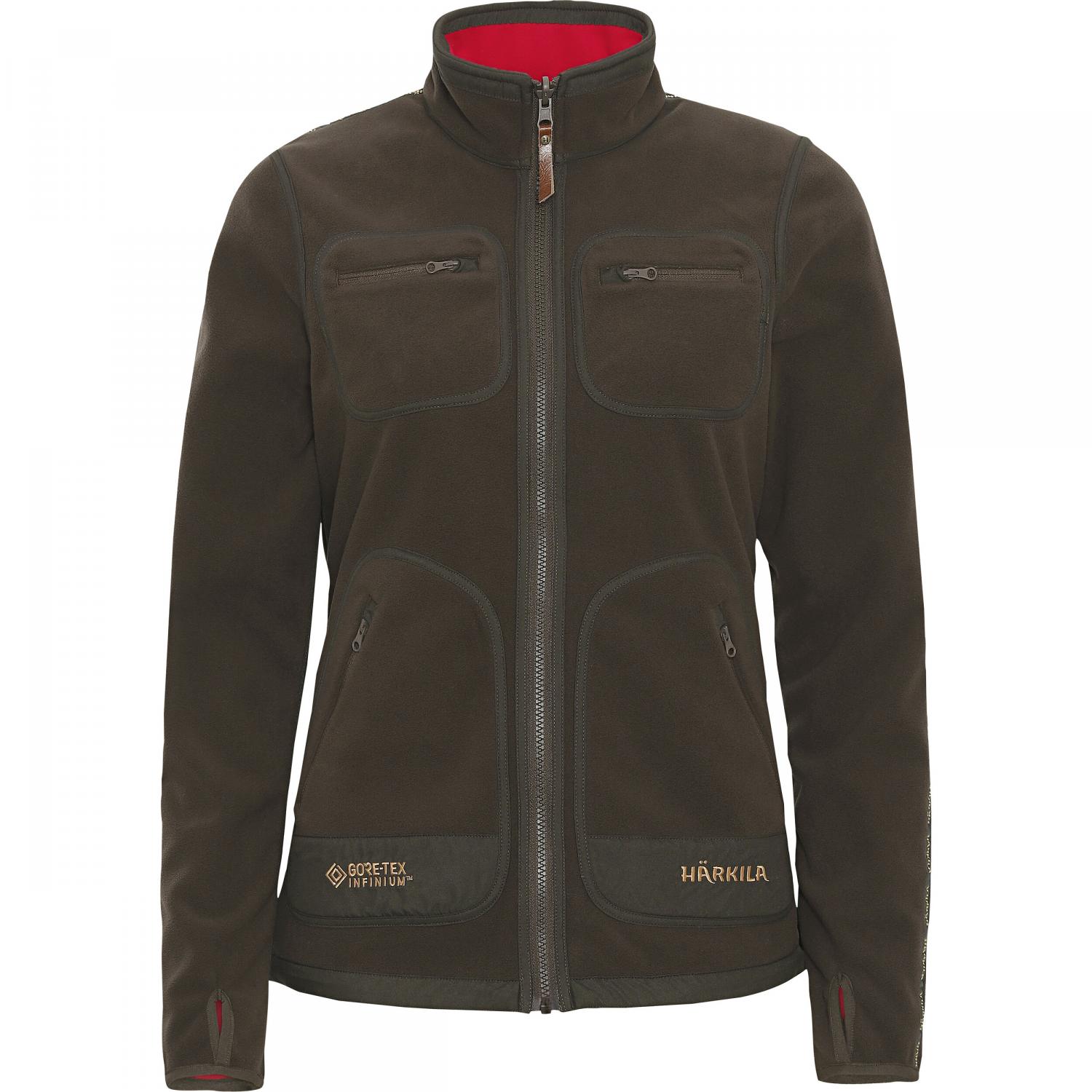  Kamko Fleece Jacket Damen (Brown/Red) 