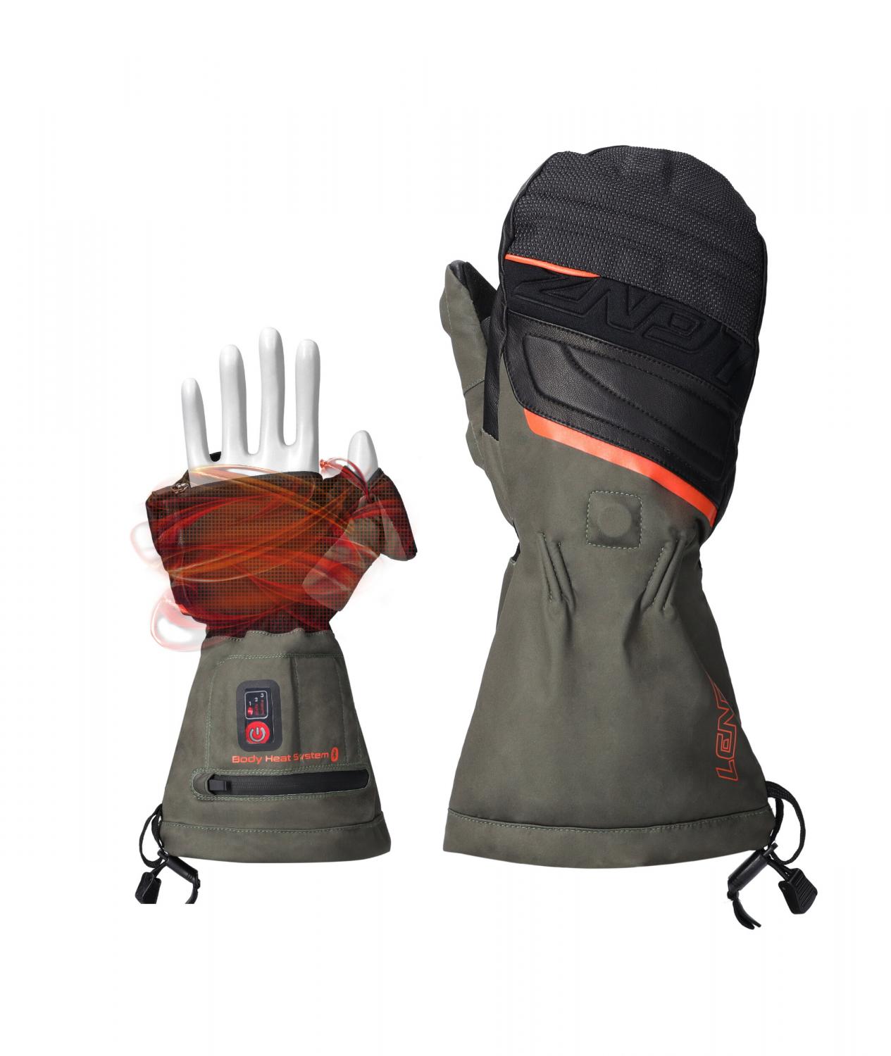  Heat Glove 1.0 Finger Cap Hunting Mittens (Grün/Orange) 