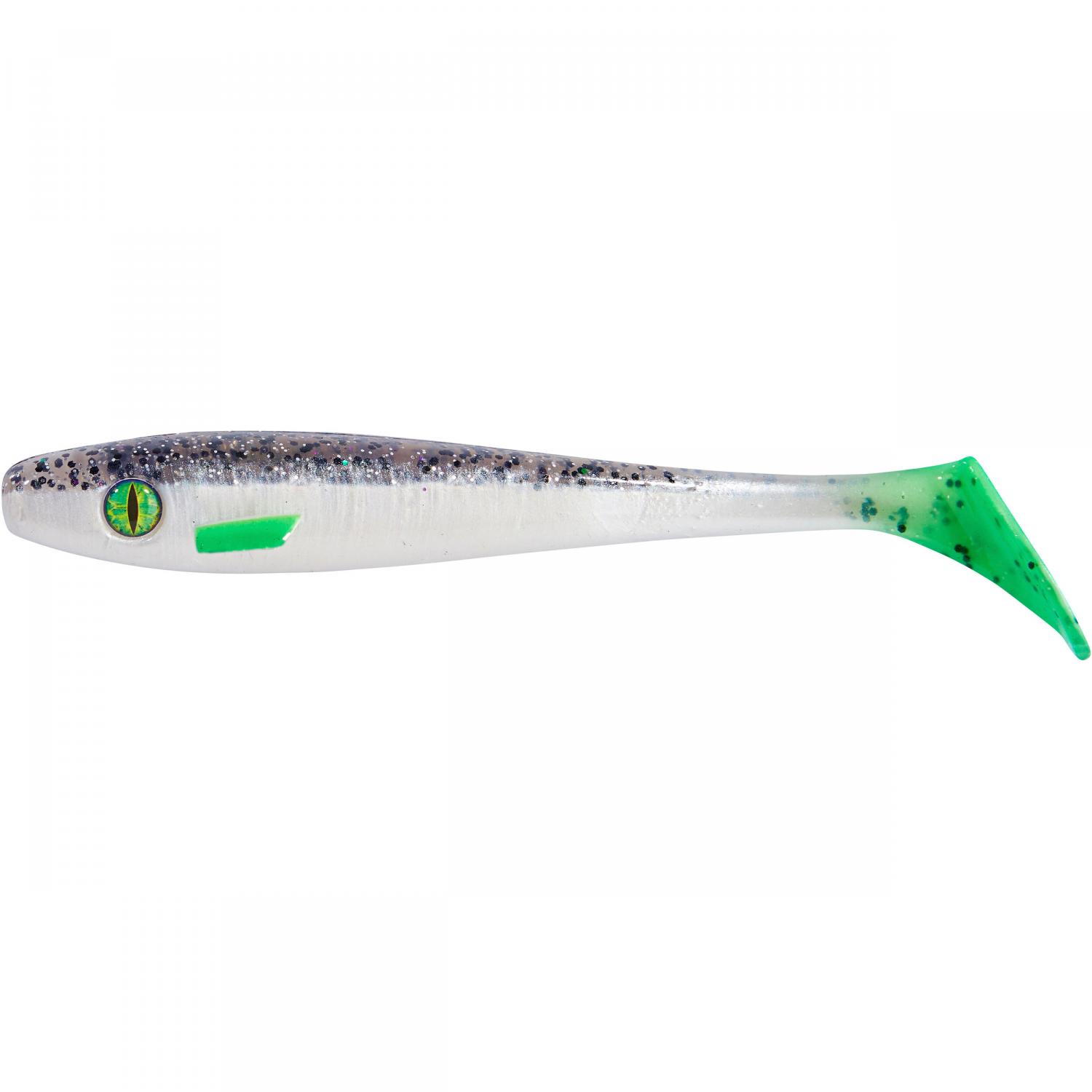Shirasu Softlure Pike Collector Shad (Salt 'N' Pepper) 