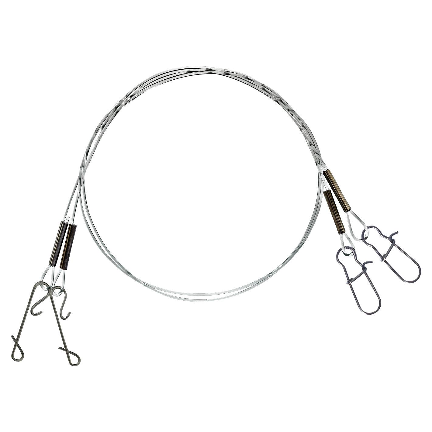  Fluorocarbon Rig mit Snap und No Knot 