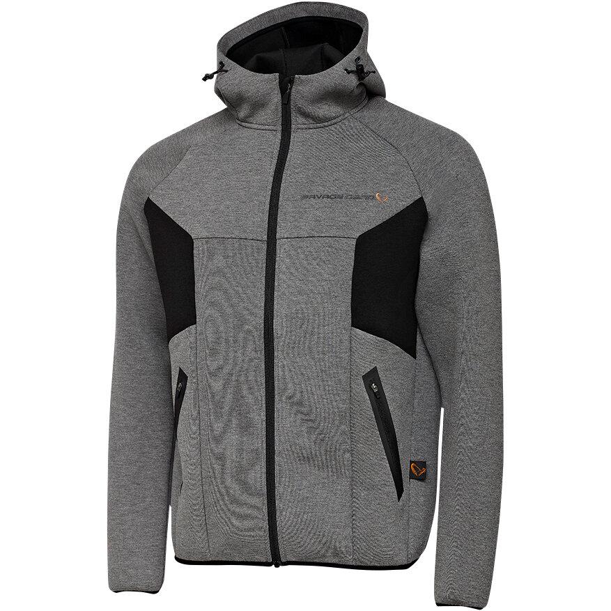  Tec-Foam Zip Hoodie Men (Dark Grey Melange) 