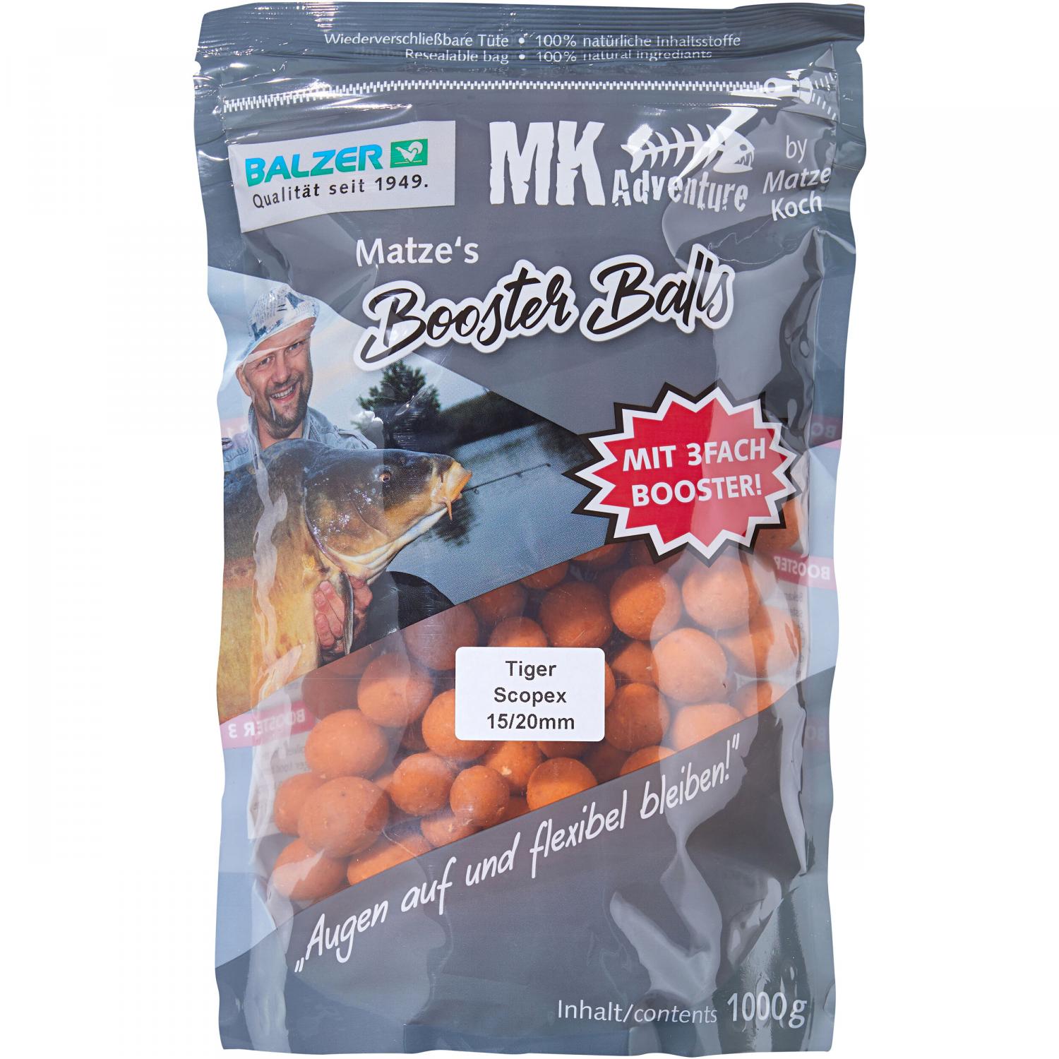 Matze Koch Boilies Booster Balls Special Edition (Tigernuss/Scopex) 