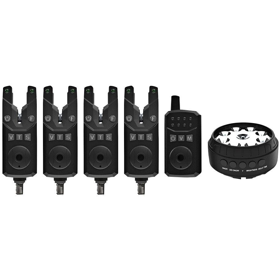  Bite alarm SkS2 Set 4+1 + Bivvy Lamp 