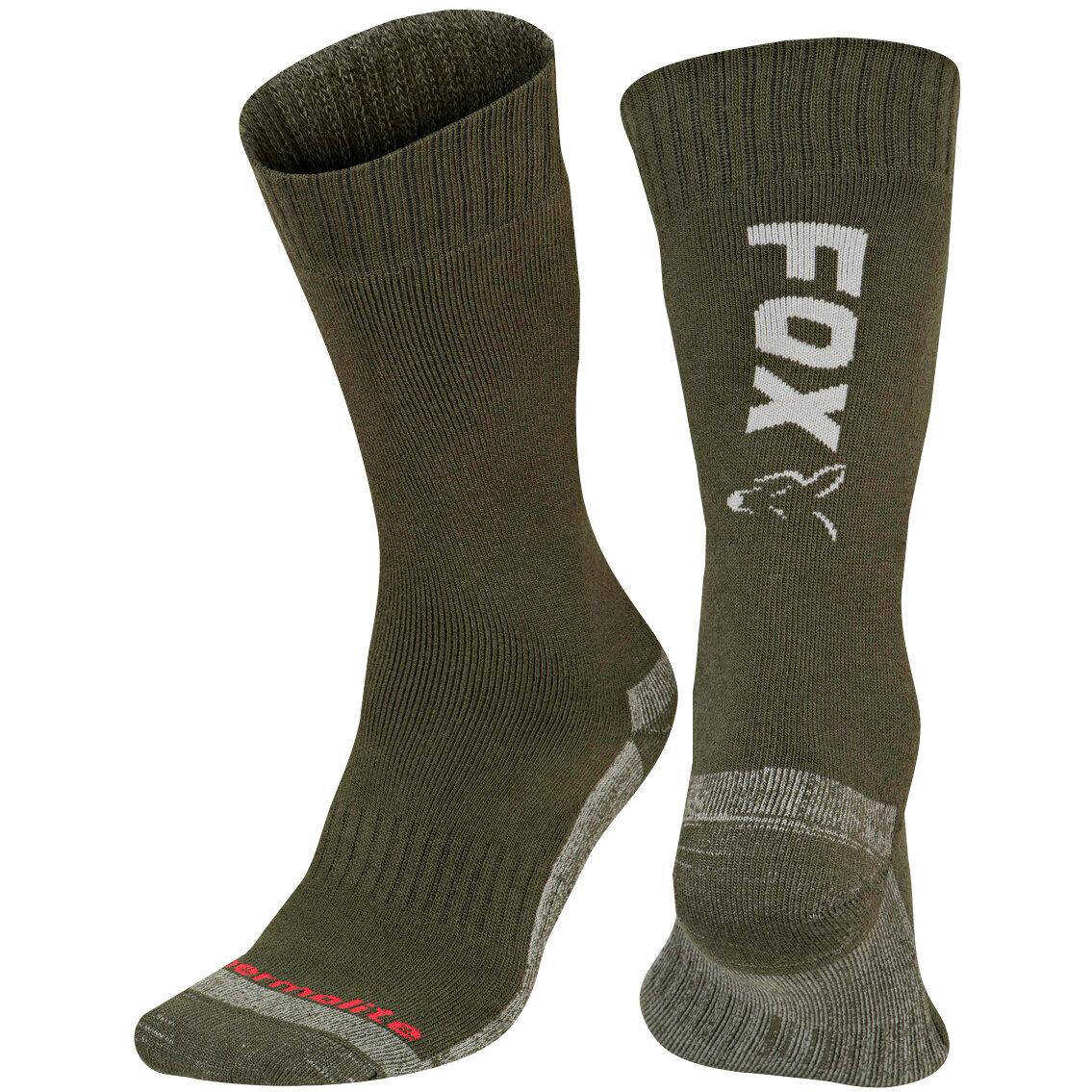  Collection Thermolite Long Socks (Green/Silver) 