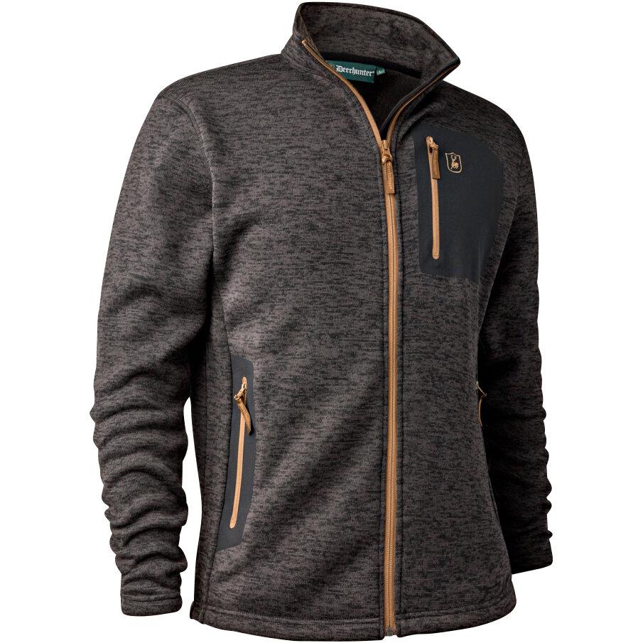  Sarek Strickjacke Herren (Dark Grey Melange) 