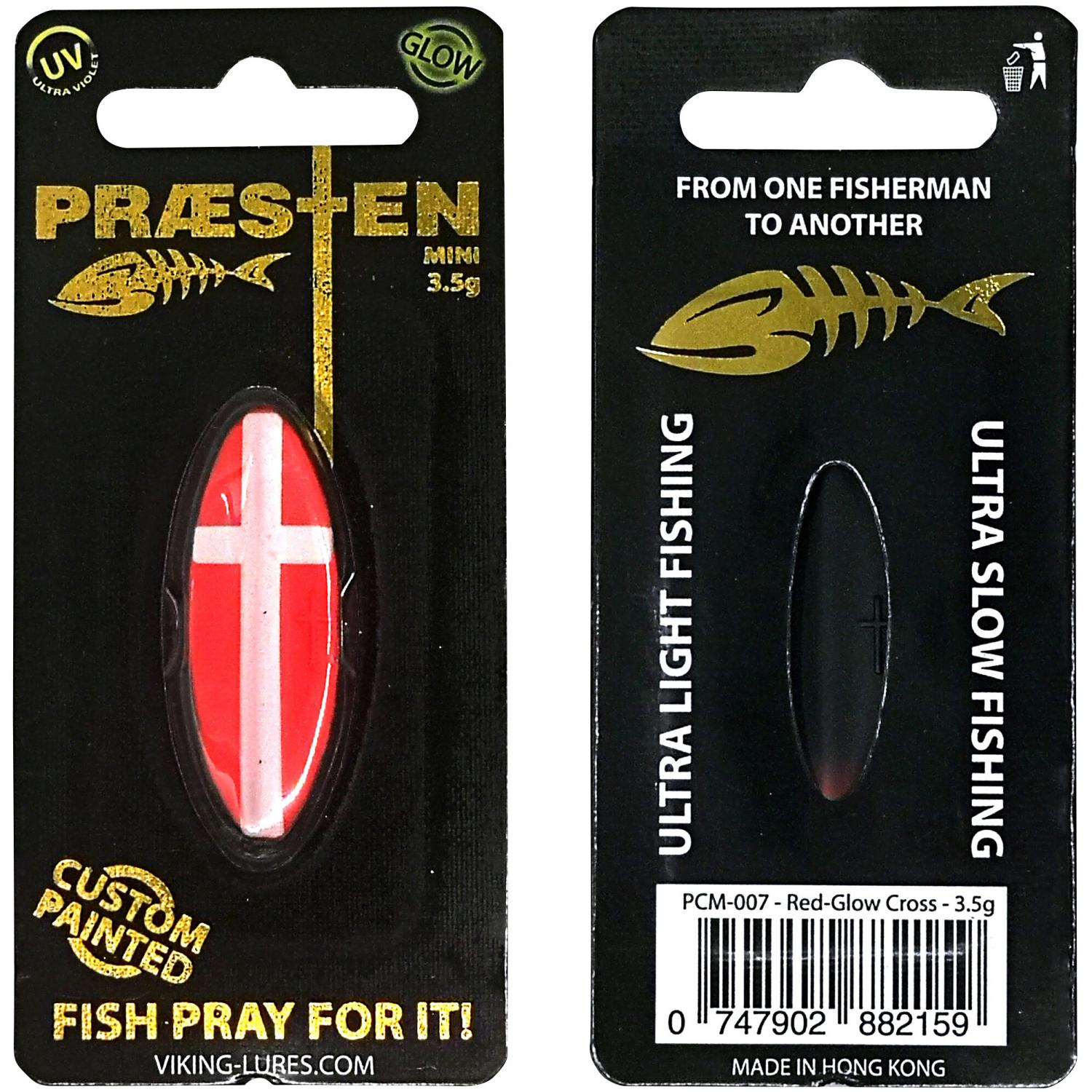  Inlineköder Præsten Mini (Red White Glow Cross) 