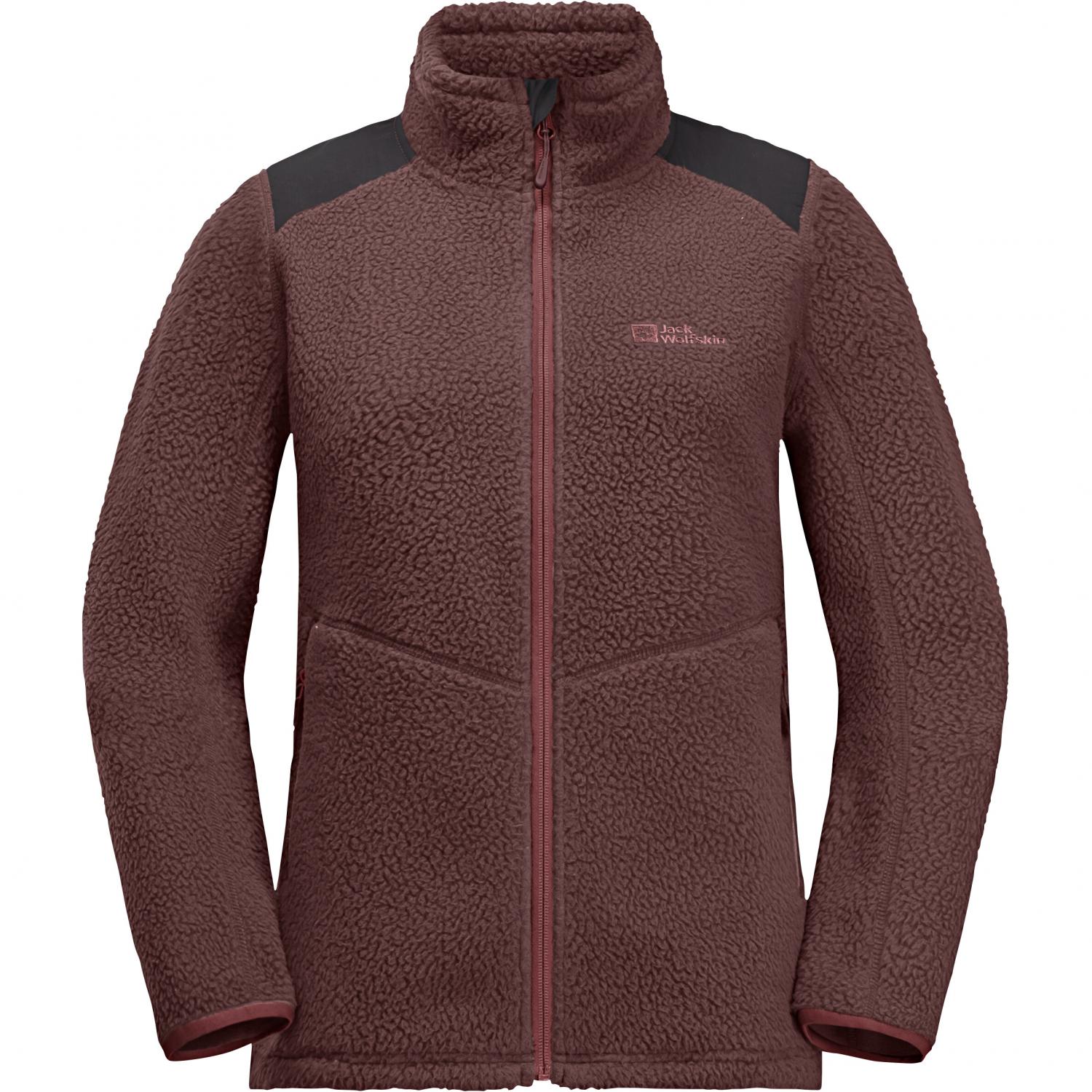  Kammweg Pile Fz W Damen (Dark Maroon) 