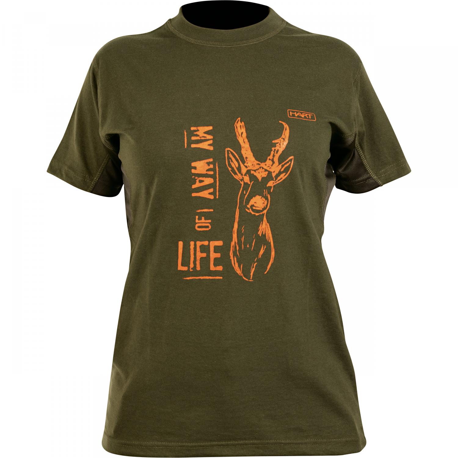  Branded Roe Deer T-Shirt Damen (Dunkeloliv) 