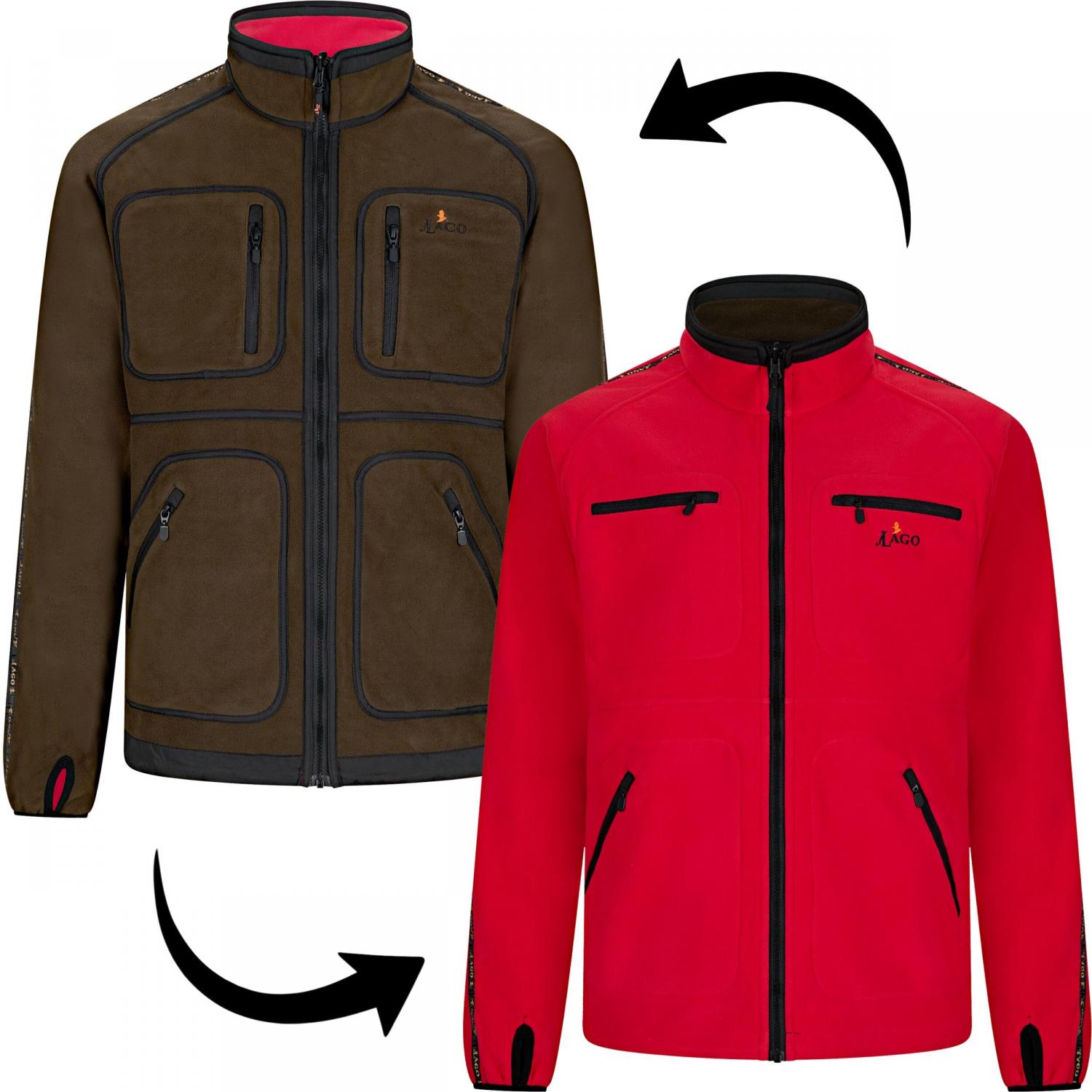  Wendejacke Asko G2 Herren (Braun/Rot) 
