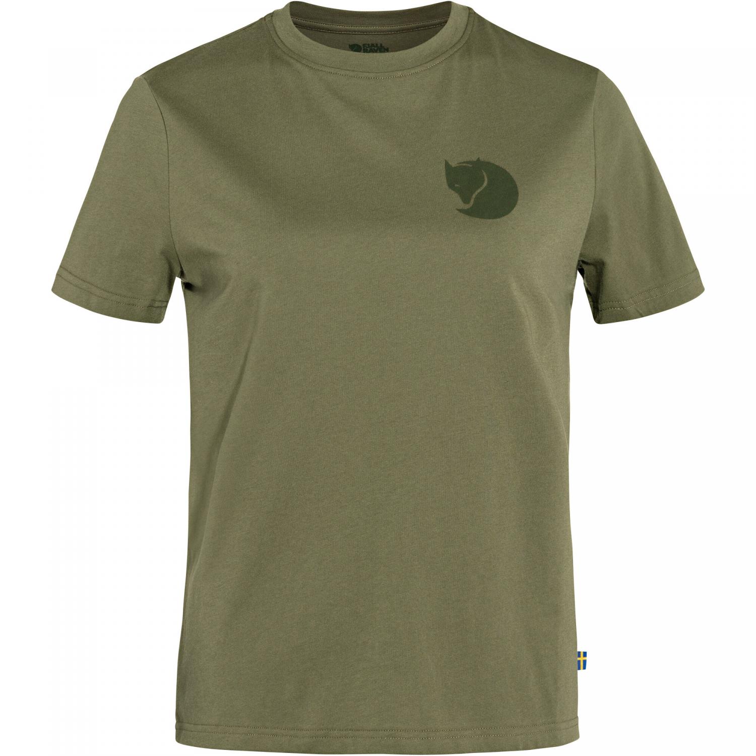  Övik Fox Boxy Logo Tee W Damen (Green) 