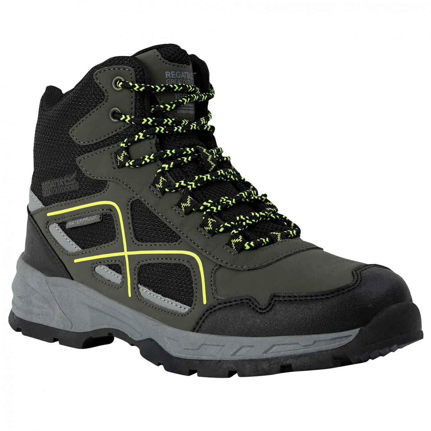  Vendeavour Boots Herren (Dark Khaki / Lime Punch) 