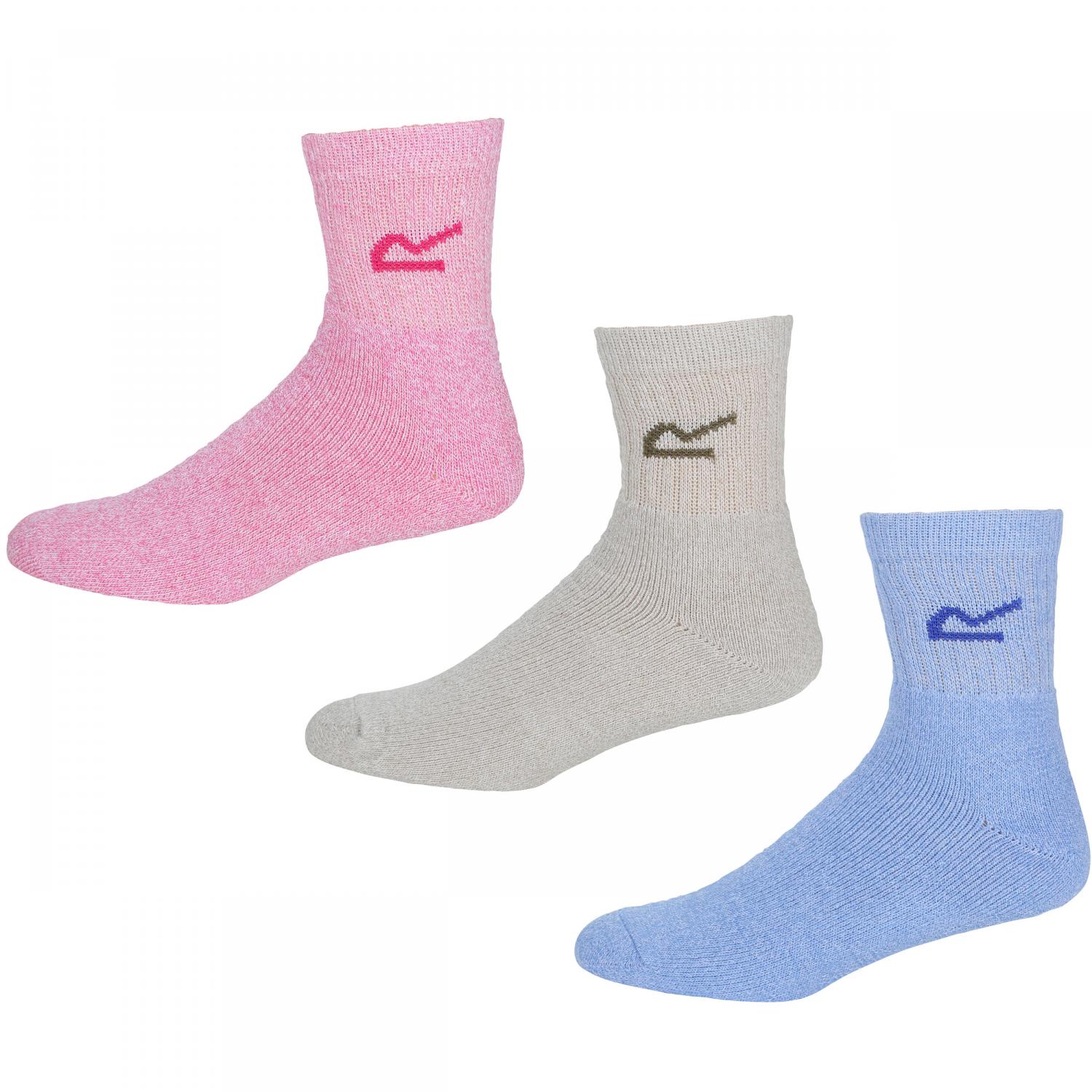  3er-Pack Socken Damen (Bright Blush Marl) 