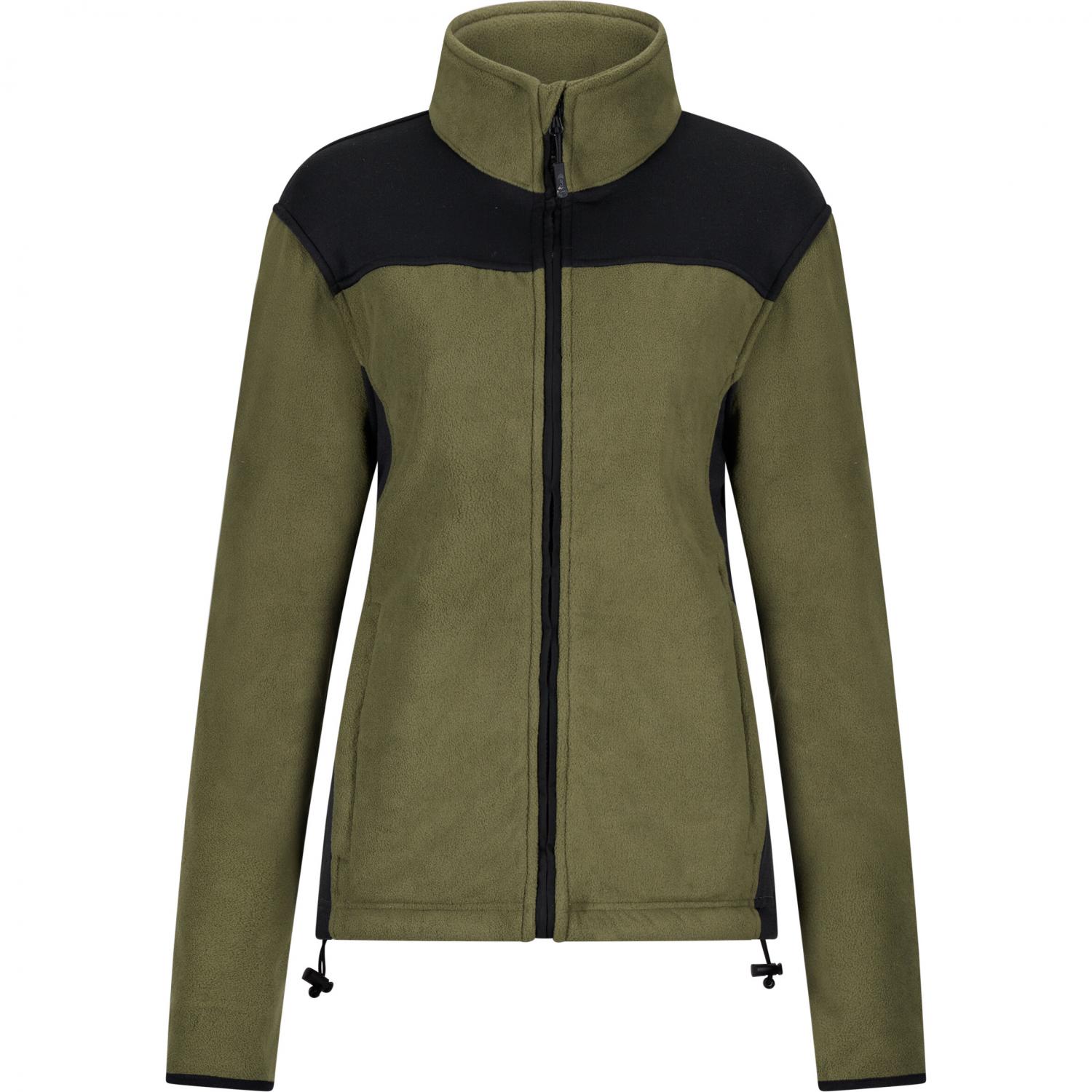  Amira Fleece Jacket Women (Olive/Black) 