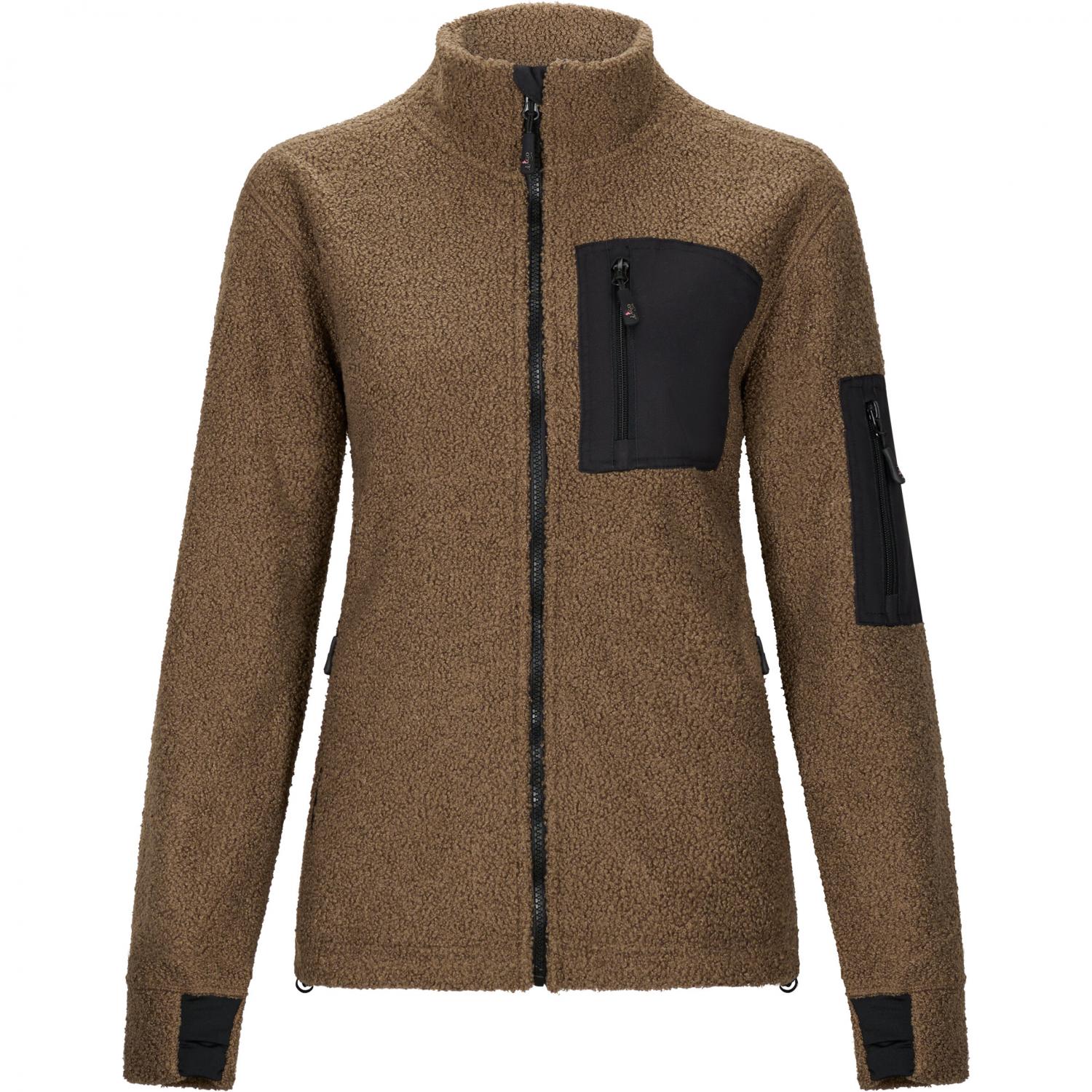  Teddyjacke Levina Damen (Braun/Schwarz) 