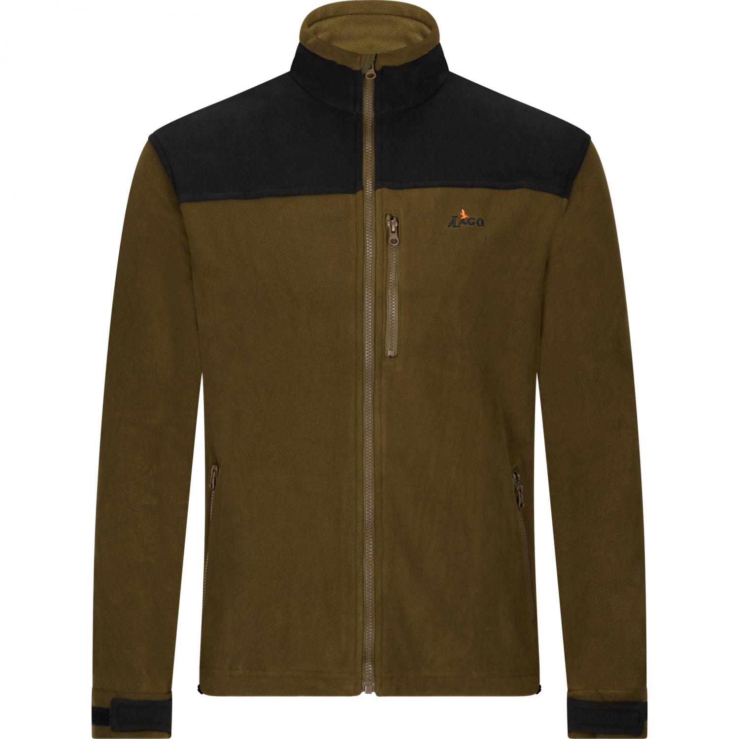  Fleecejacke Aiko Herren (Oliv/Schwarz) 