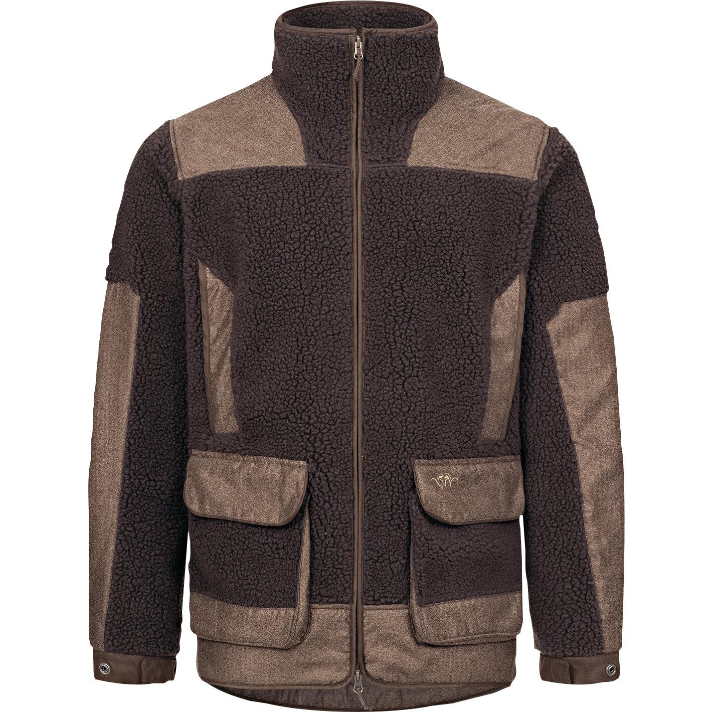  Sherpa Fleece Jacke Herren (Dunkelbraun) 
