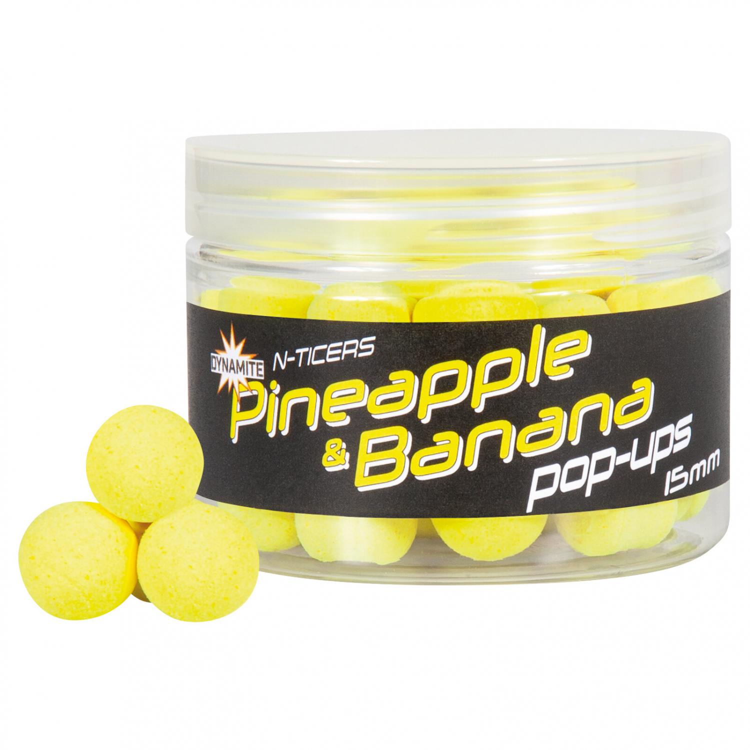  N-Ticers Hookbaits (Pineapple & Banana/gelb) 