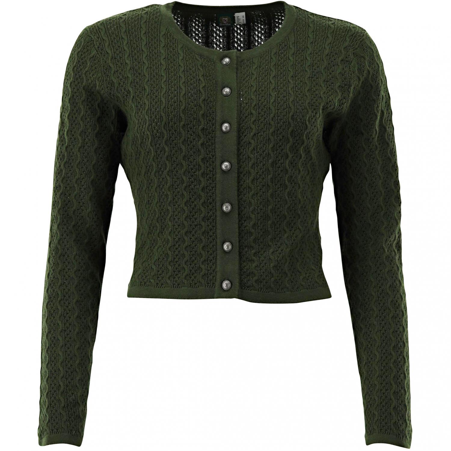  Strickjacke Damen (Oliv) 
