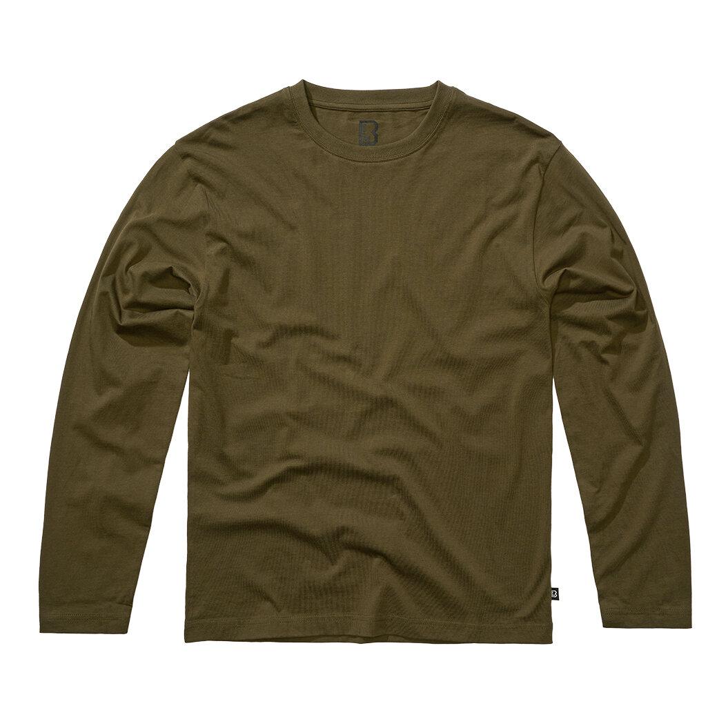  Premium Longsleeve Shirt Herren (Olive) 