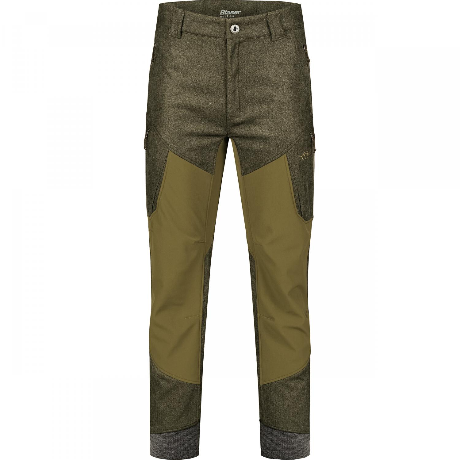  Vintage Whizz Softshell Hose Herren (Olive Mélange/Schwarz) 