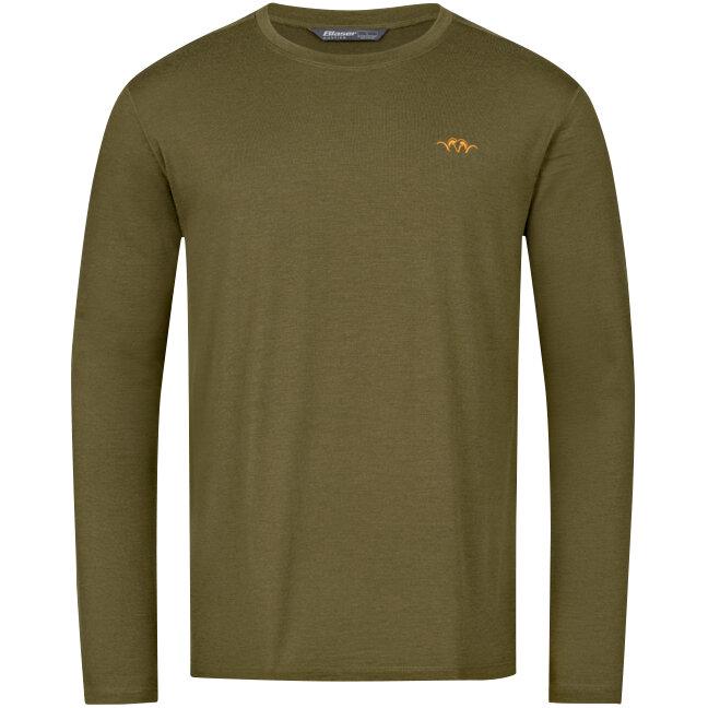 Blaser Base 160 Merino Langarm Hemd Herren (Dunkel Oliv) 