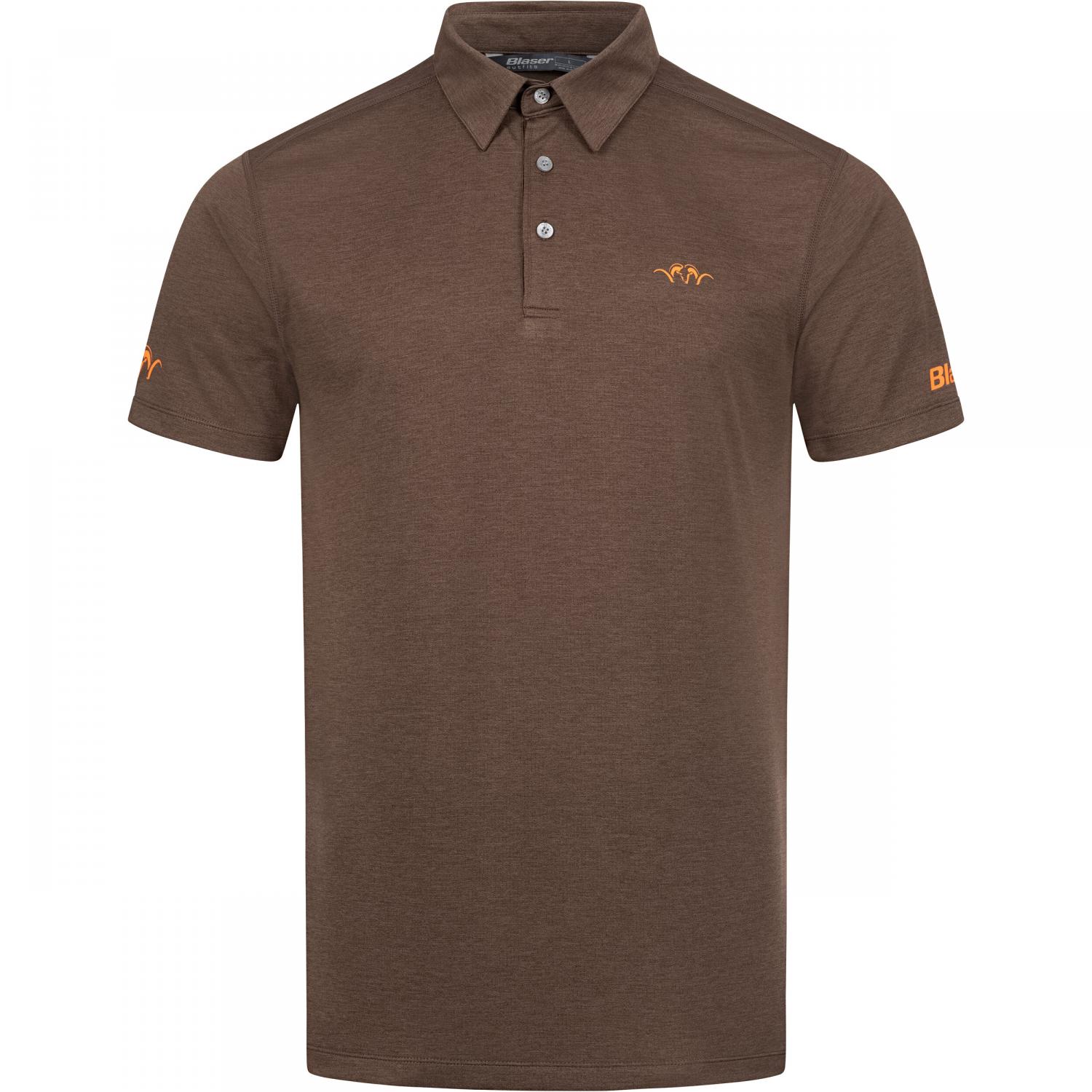 Blaser Poloshirt Competition Herren (Dunkelbraun) 