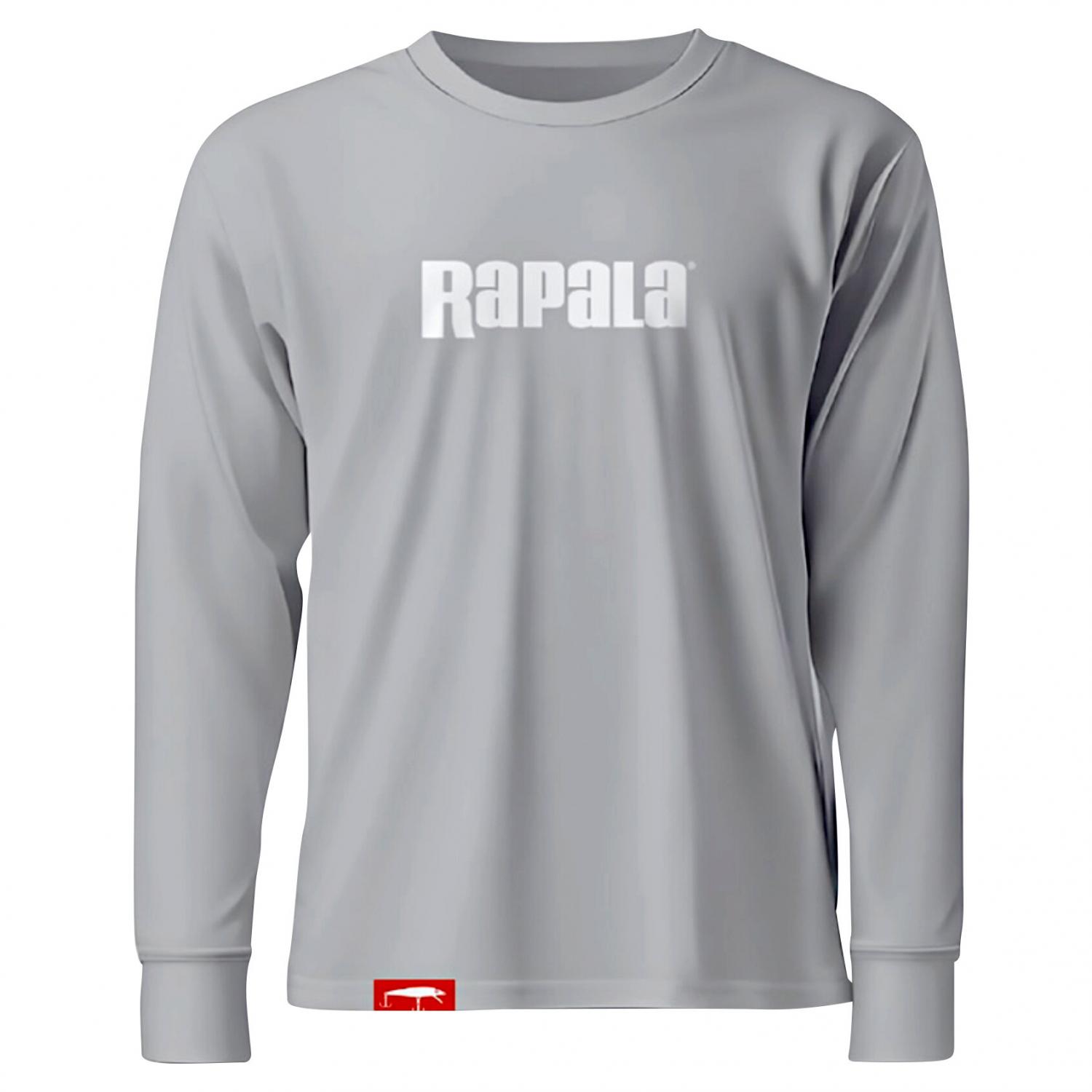Rapala Longsleeve White Logo Herren (Grey) 