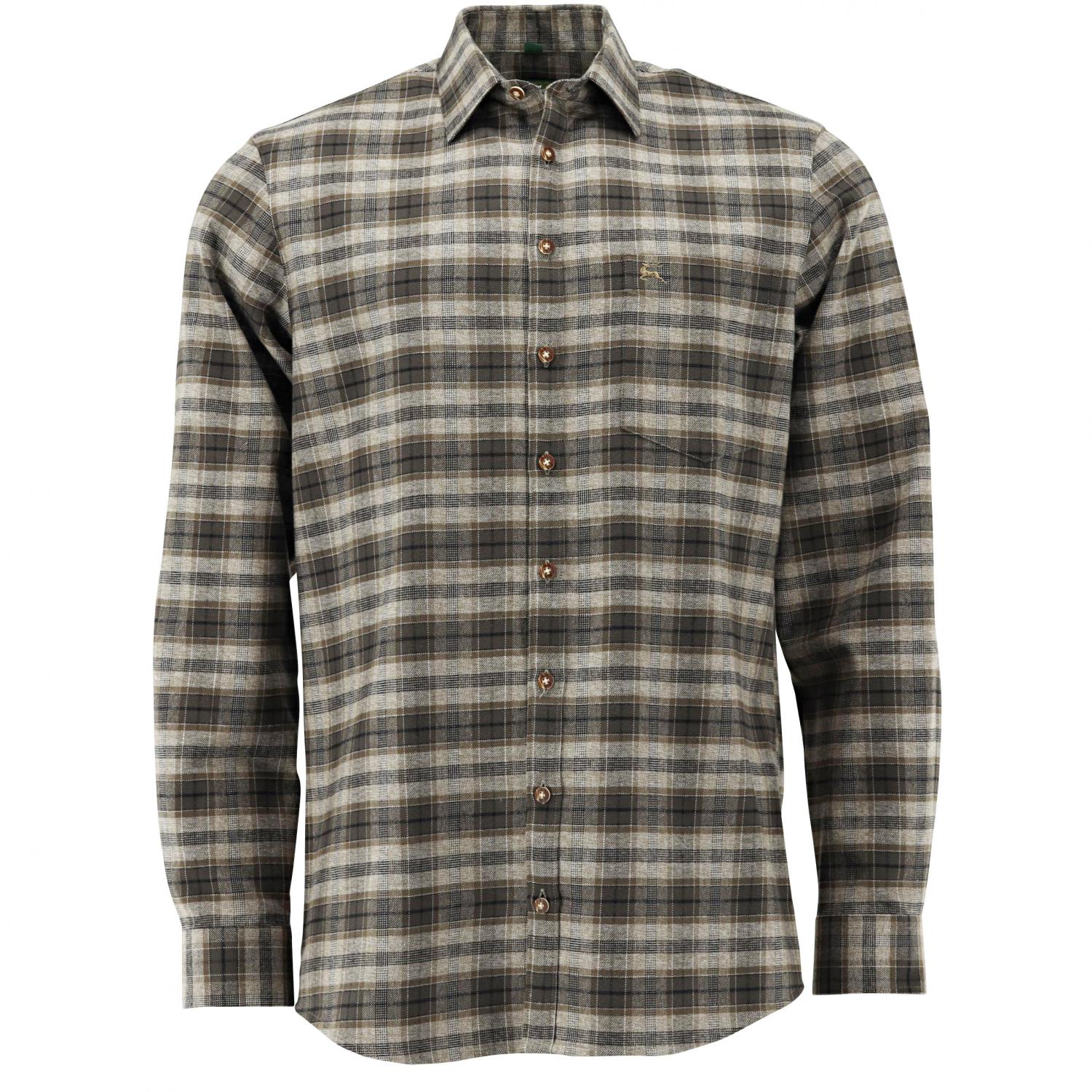  Gliru Hemd 1/1 Arm Regular Fit Herren (Oliv) 