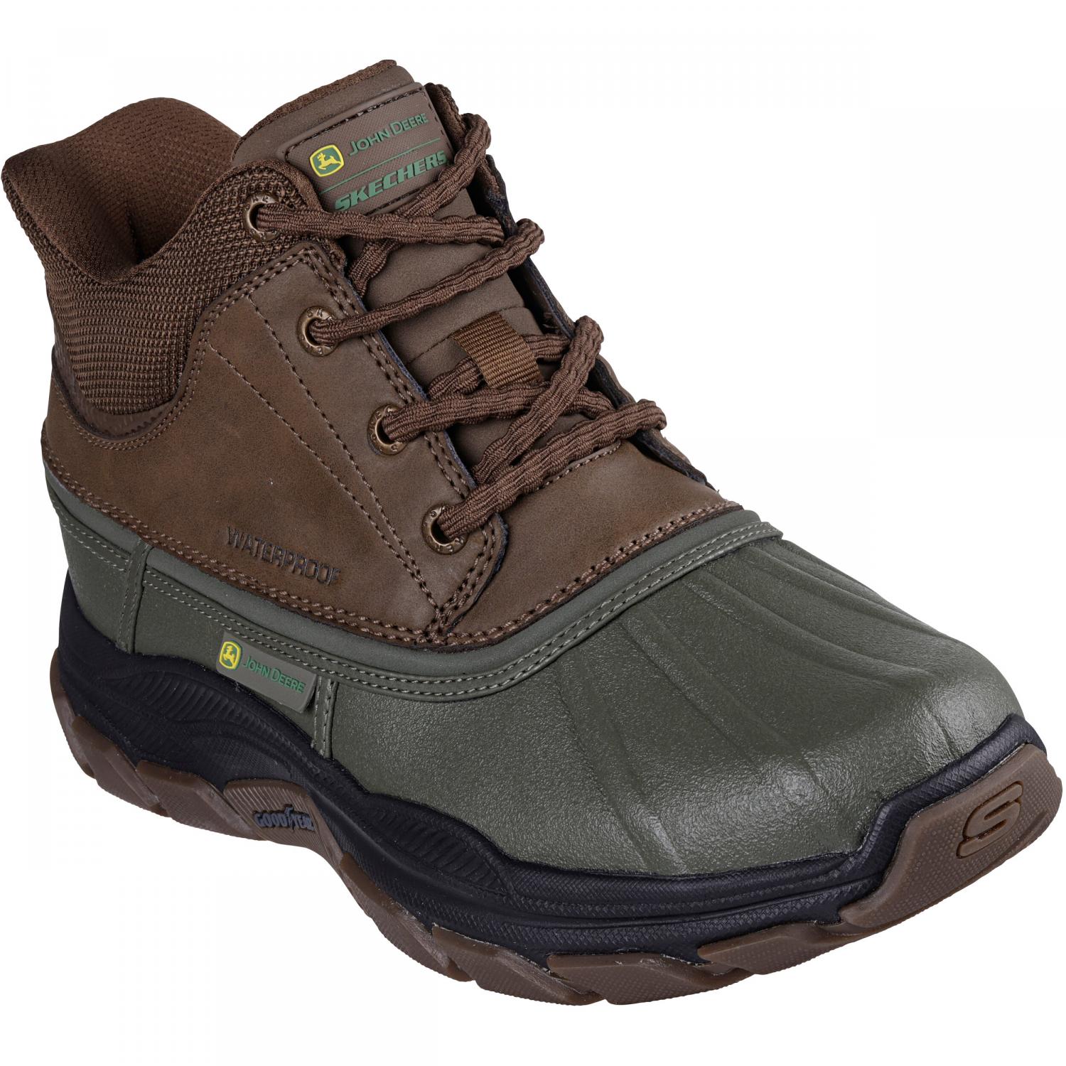  Slip-ins John Deere Waterproof Relaxed Fit: Respected - Swamper Herren (Olive/Brown) 