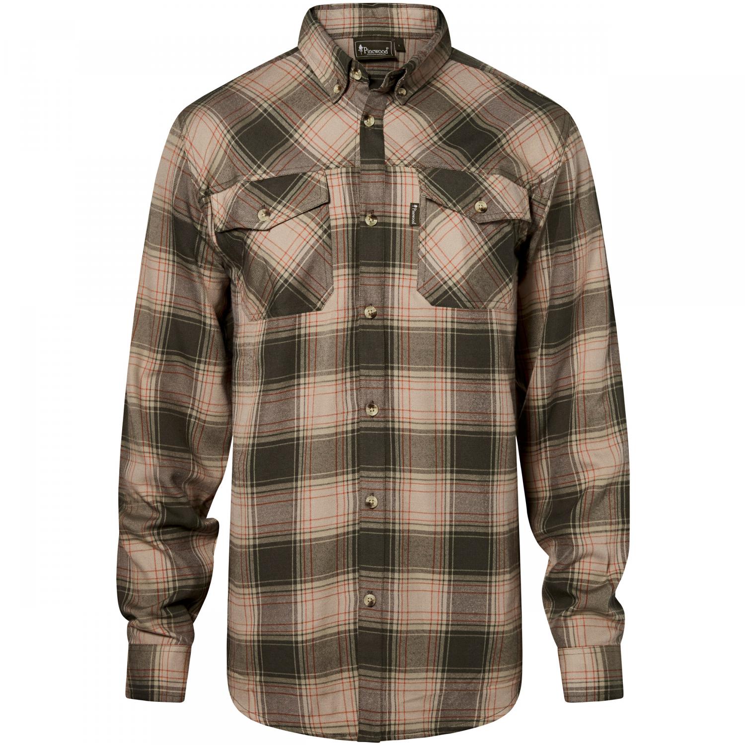  Finnveden Forest Flannel Shirt Herren (Olive/D.Green) 