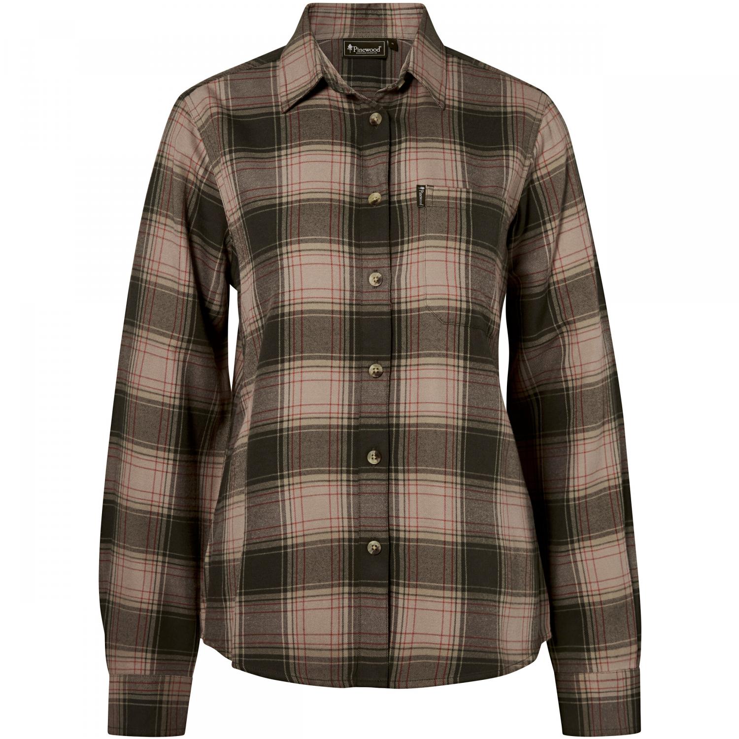  Finnveden Forest Flannel Shirt Damen (Olive/D.Green) 