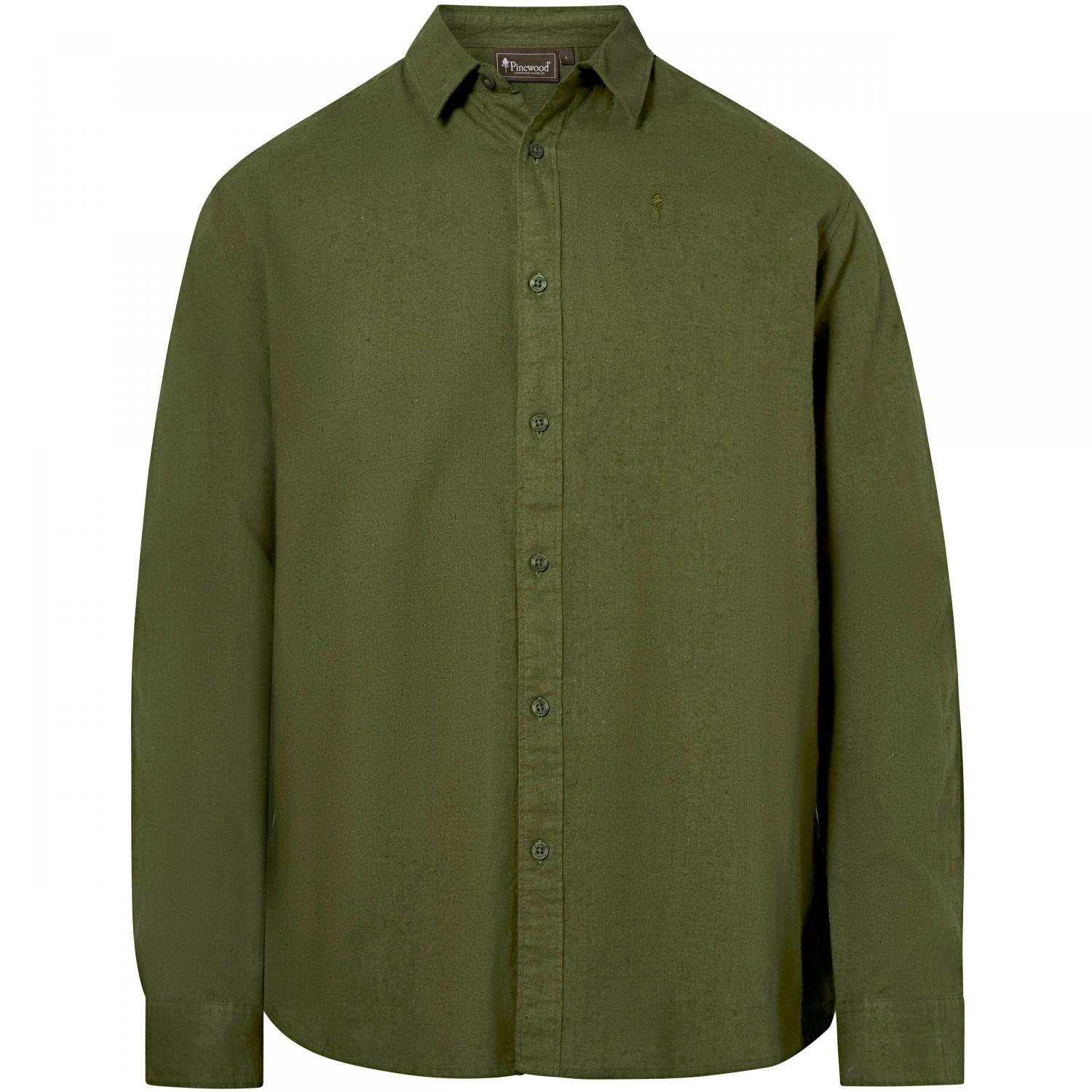  Värnamo InsectSafe Hemp Mix L/S Shirt Herren (Pine Green) 