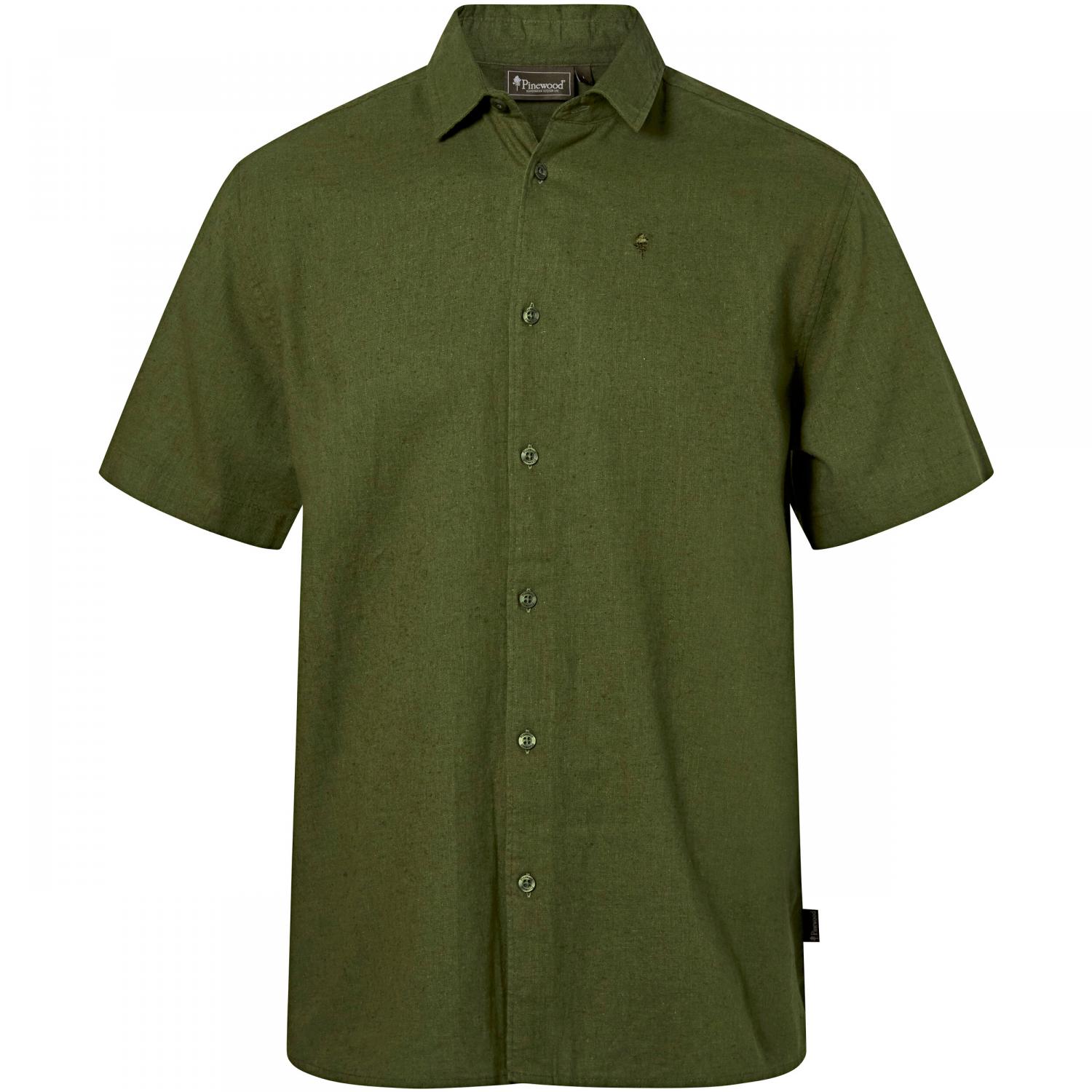  Värnamo Hemp Mix S/S Shirt Herren (Pine Green) 