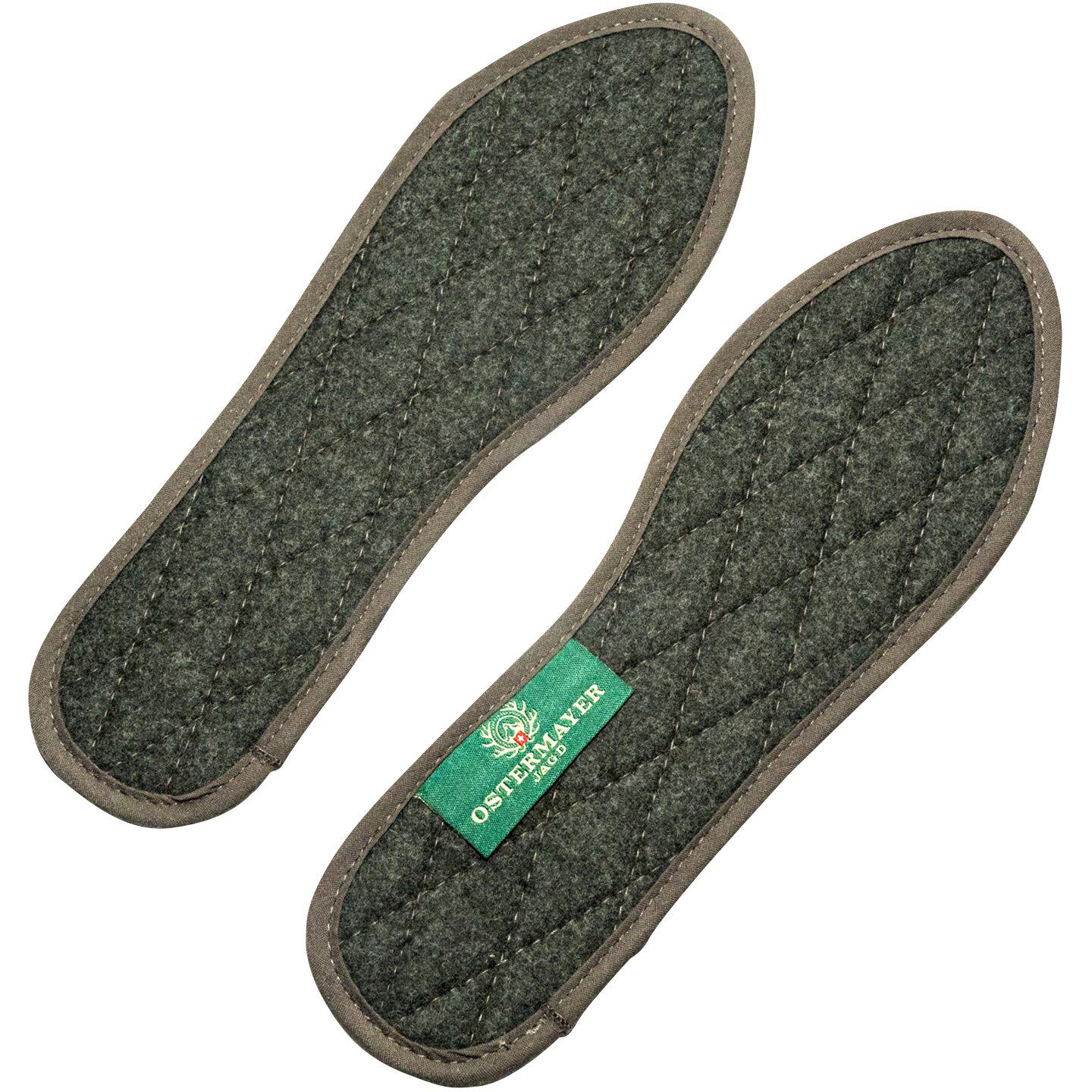Ostermayer Jagd Schuheinlagesohlen aus Merinoloden Unisex (Oliv) 