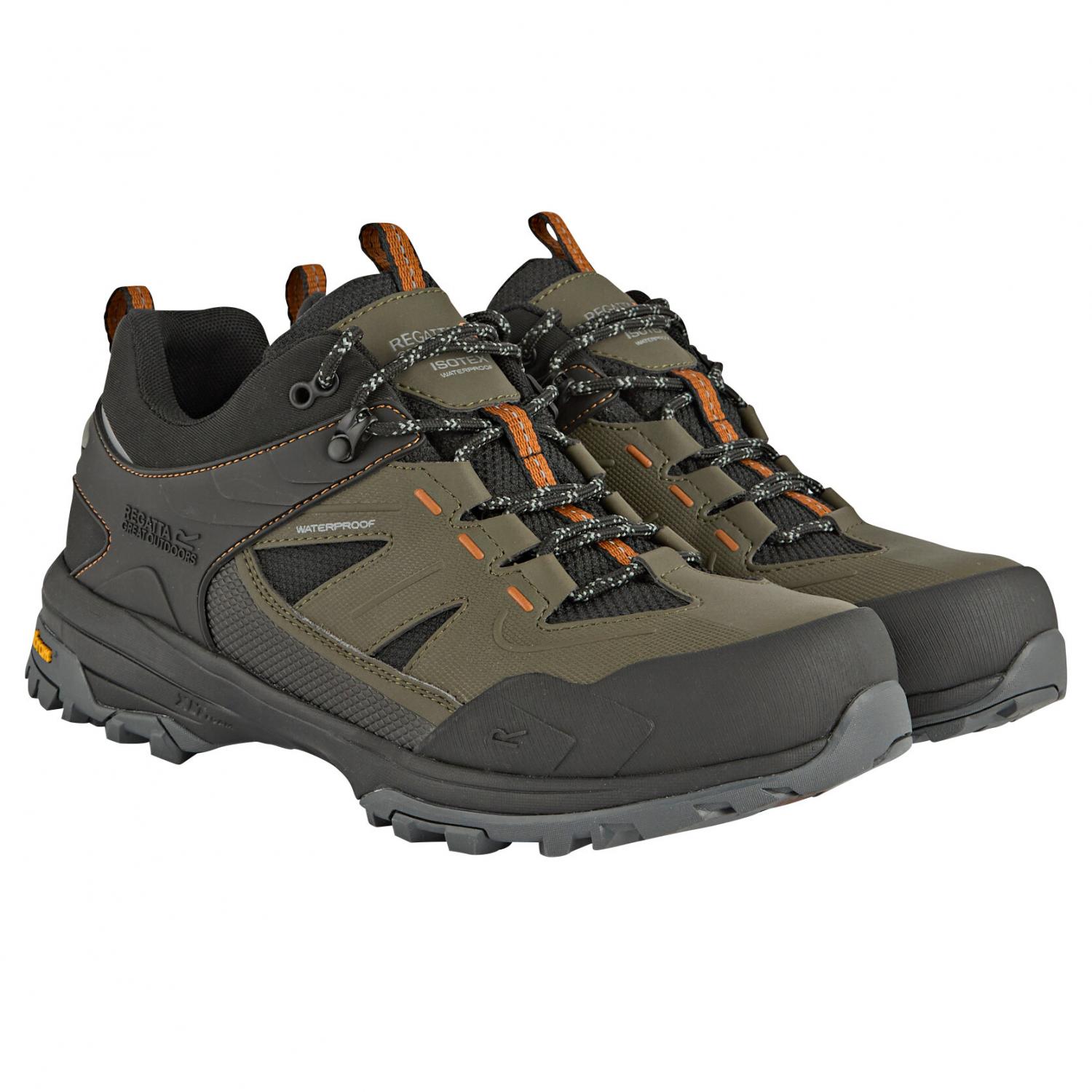  Regen Wanderhalbschuhe Herren (Olive Night/Pumpkin Spice) 