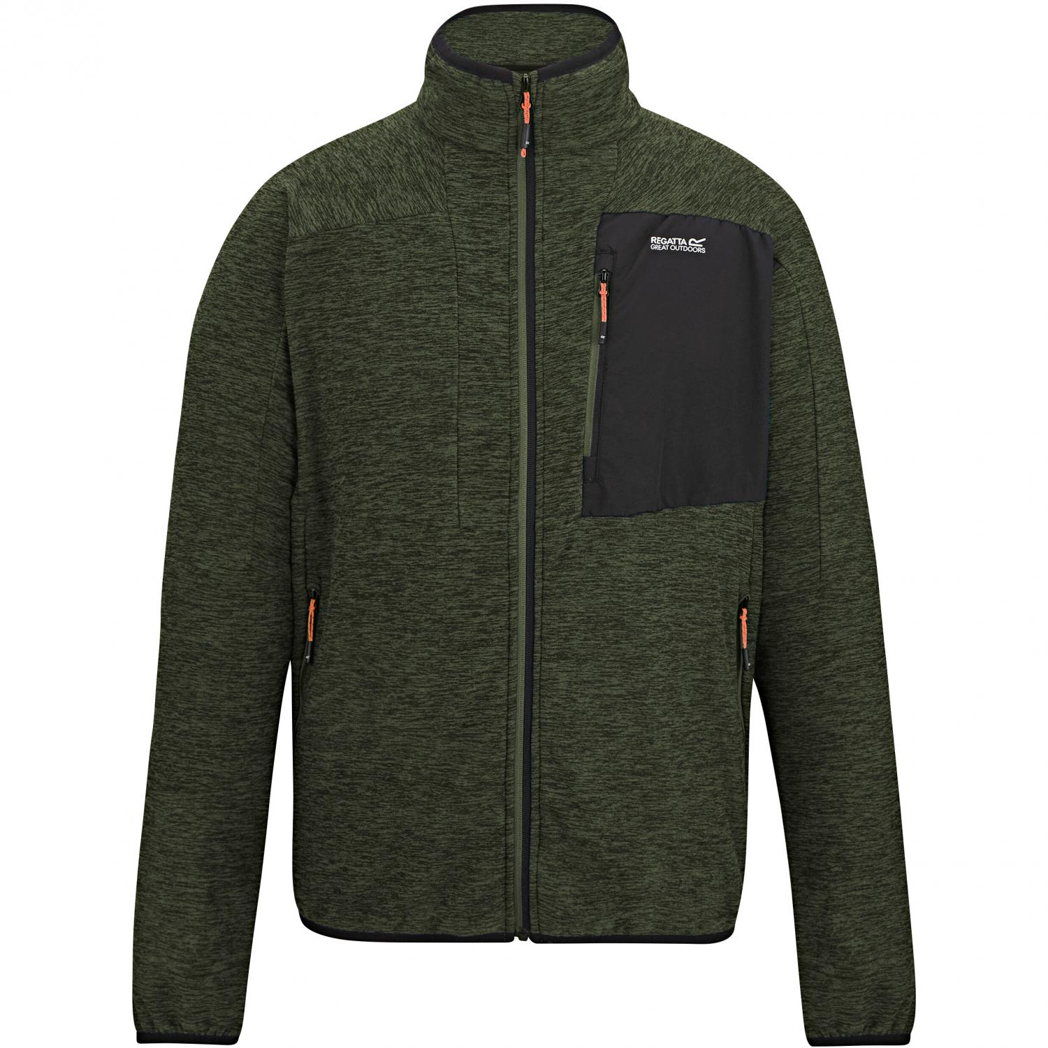  Scaris Knitted Fleece Jacket Men (Dark Khaki) 