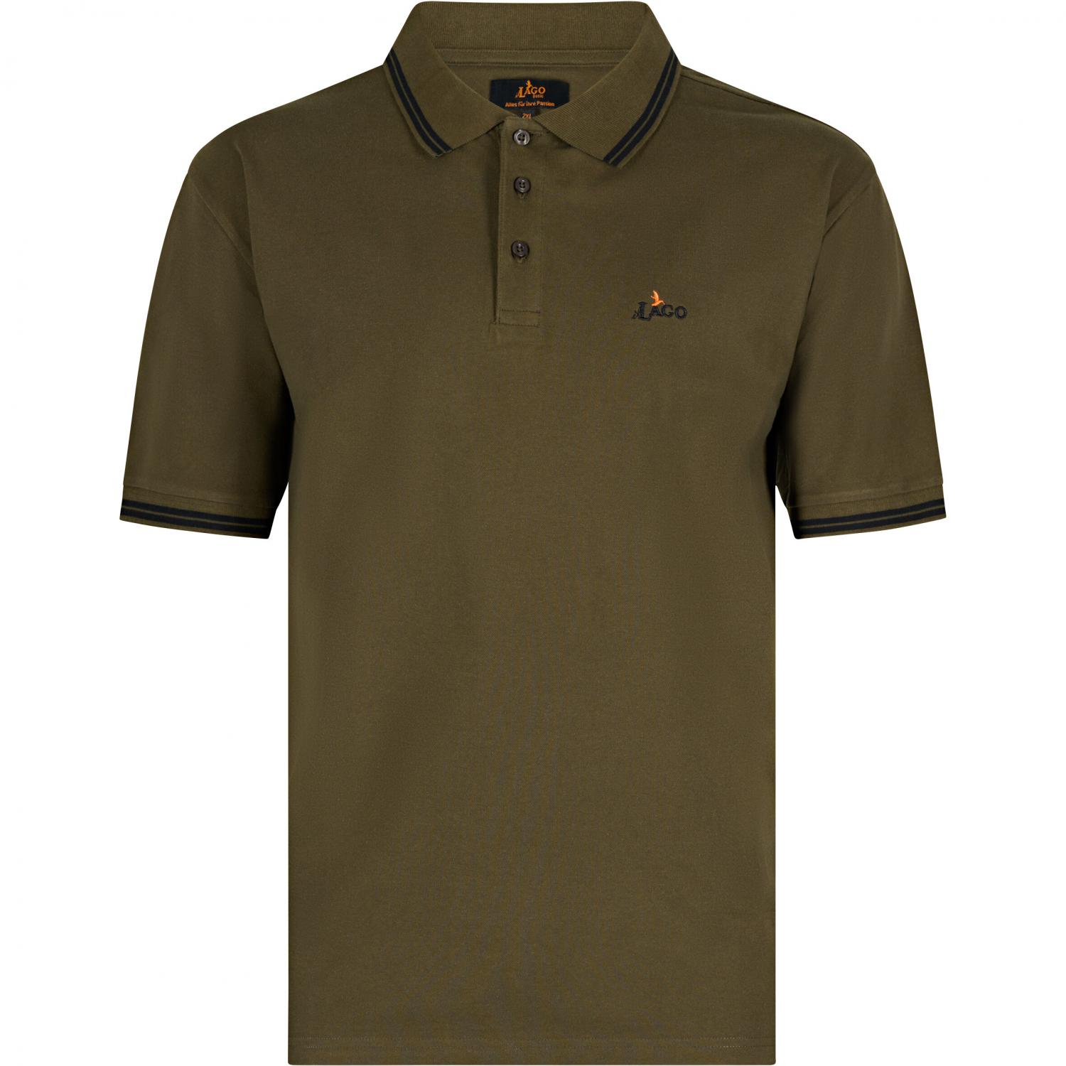 il Lago Prestige Poloshirt Pique Herren (Oliv) 