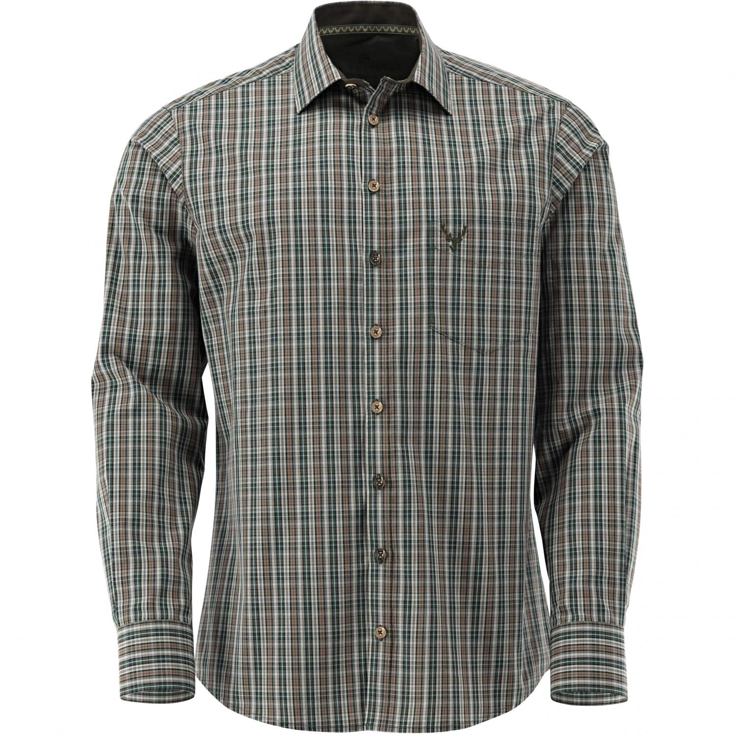 Hemd 1/1 Arm Slim Fit Herren (Oliv) 