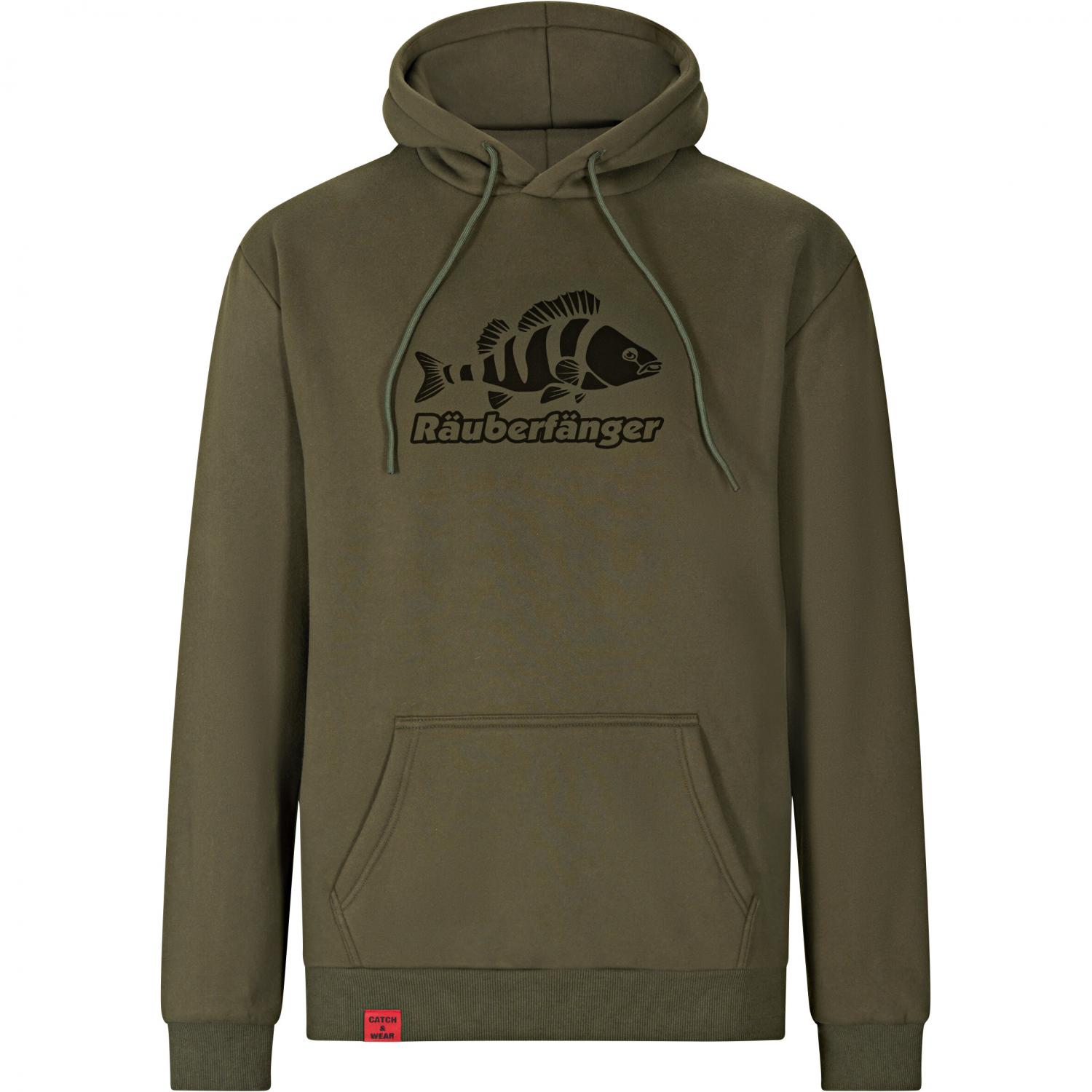 il Lago Prestige Catch & Wear Hoodie "Räuberfänger" Herren (Oliv) 
