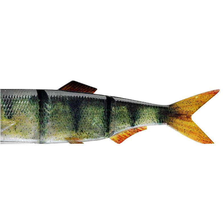  Hybrid Swimbait Ersatzschwänze (3D glitter perch) 