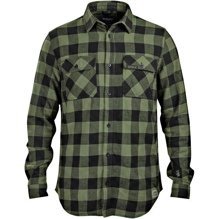  Flannel Check Shirt Herren (Moss Green) 