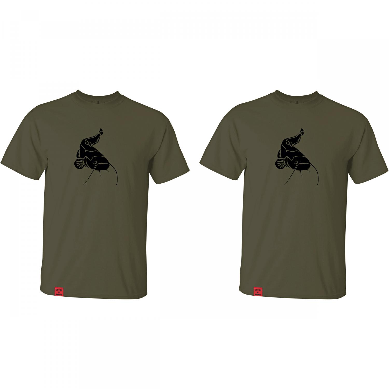  Catch & Wear 2-pack T-shirt with ‘Catfish’ design 