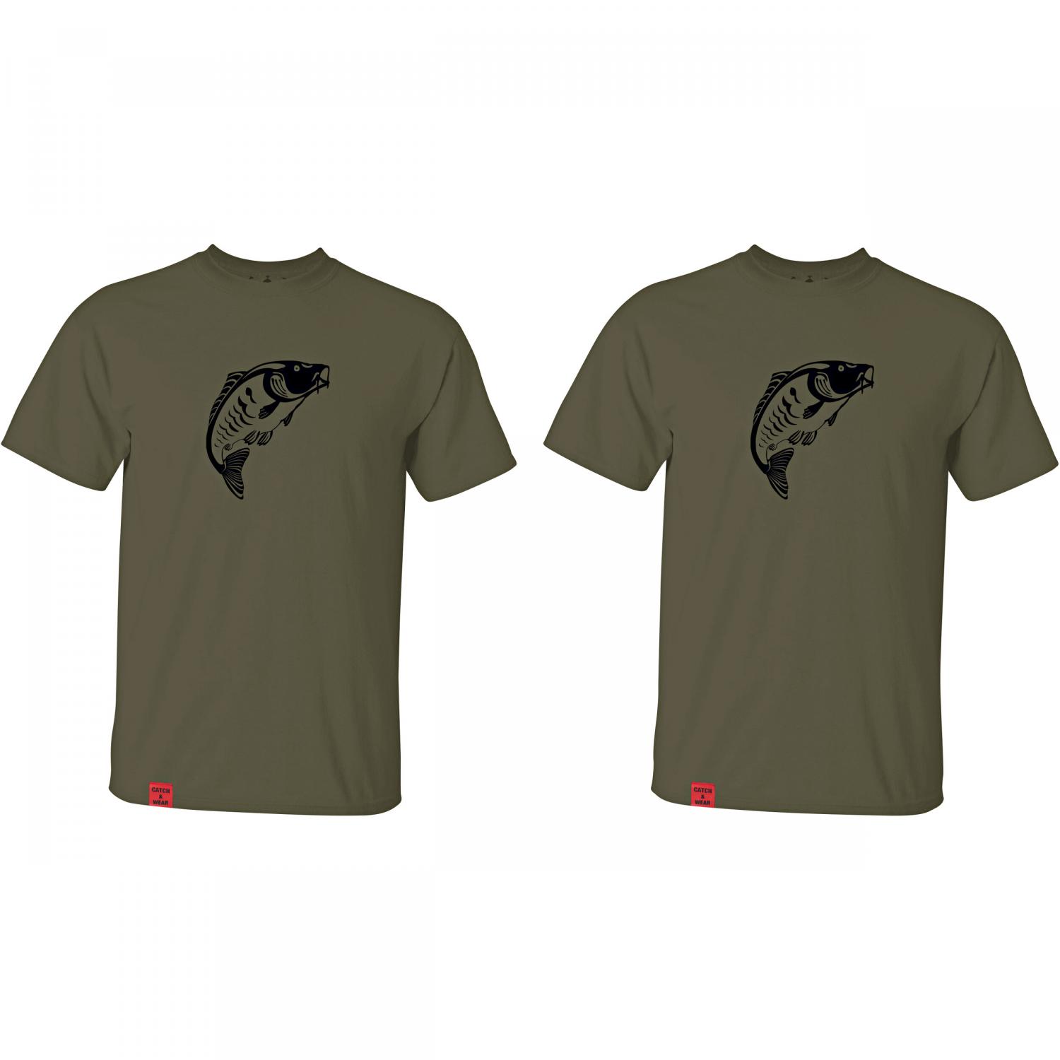 il Lago Prestige Catch & Wear 2er Pack Shirt Motiv "Karpfen" 