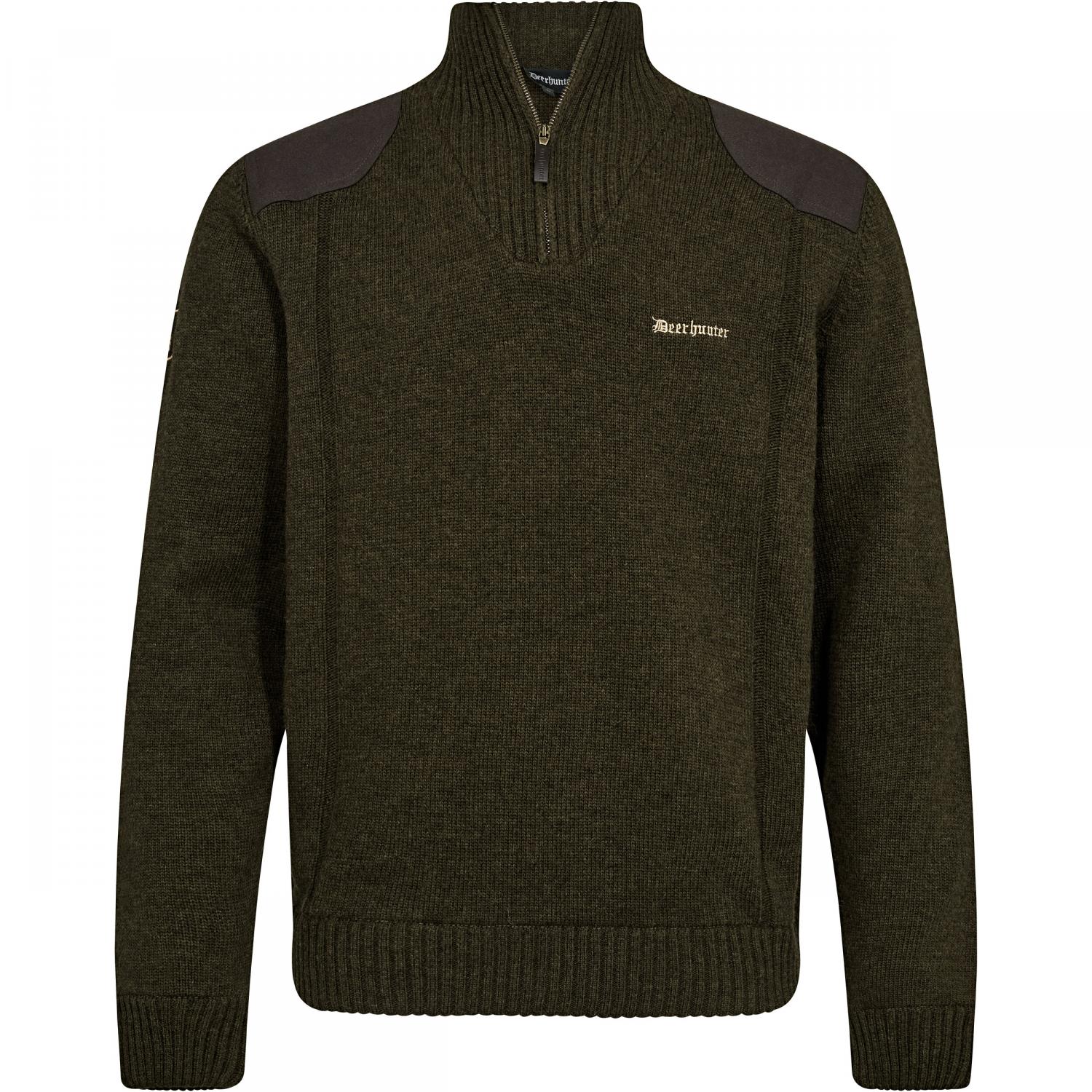  Finley Strickpullover mit ½-Reißverschluss Herren (Woodland Melange) 