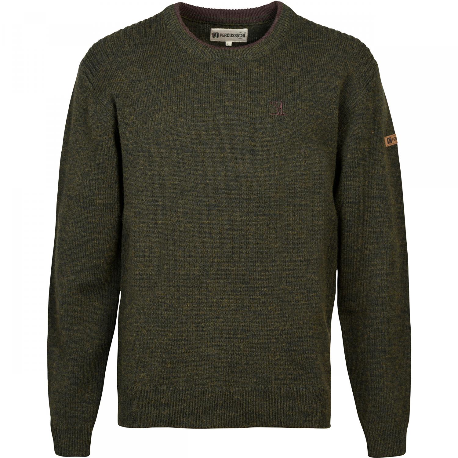  Islande Jagdpullover Herren, m. Rundhals (Khaki) 